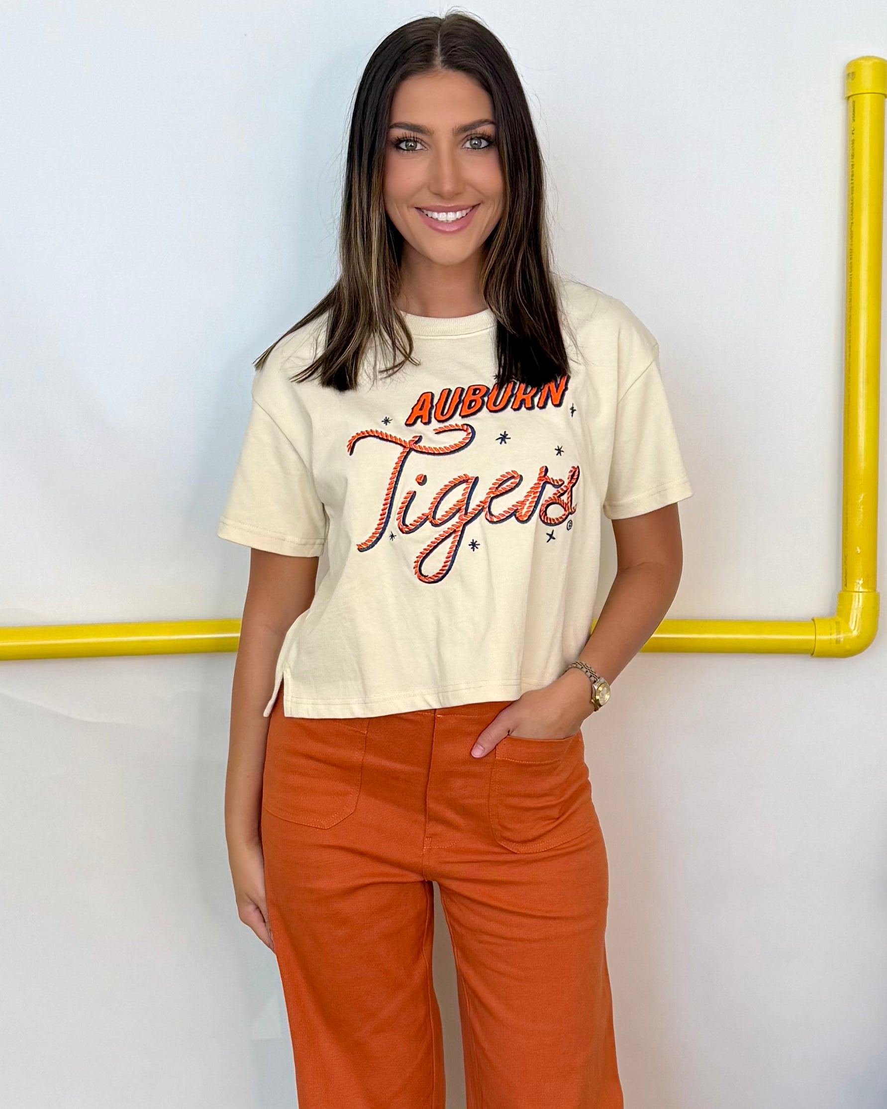 Hear Your Call Auburn Lasso Cropped Tee-Shop-Womens-Boutique-Clothing
