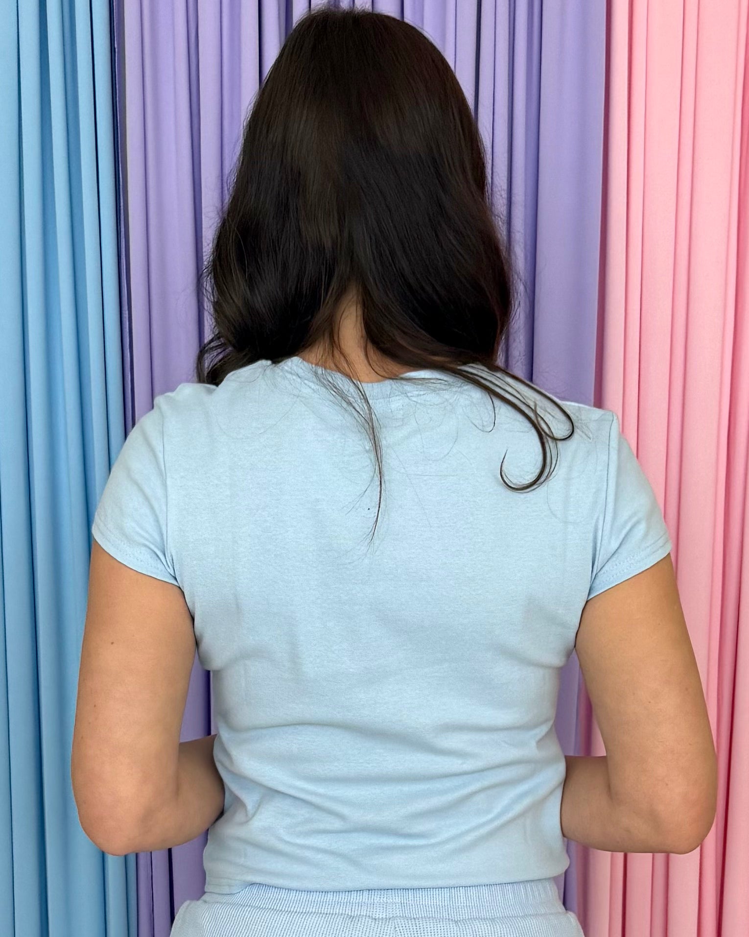 LULU MAC Light Blue Baby Doll Top-Shop-Womens-Boutique-Clothing