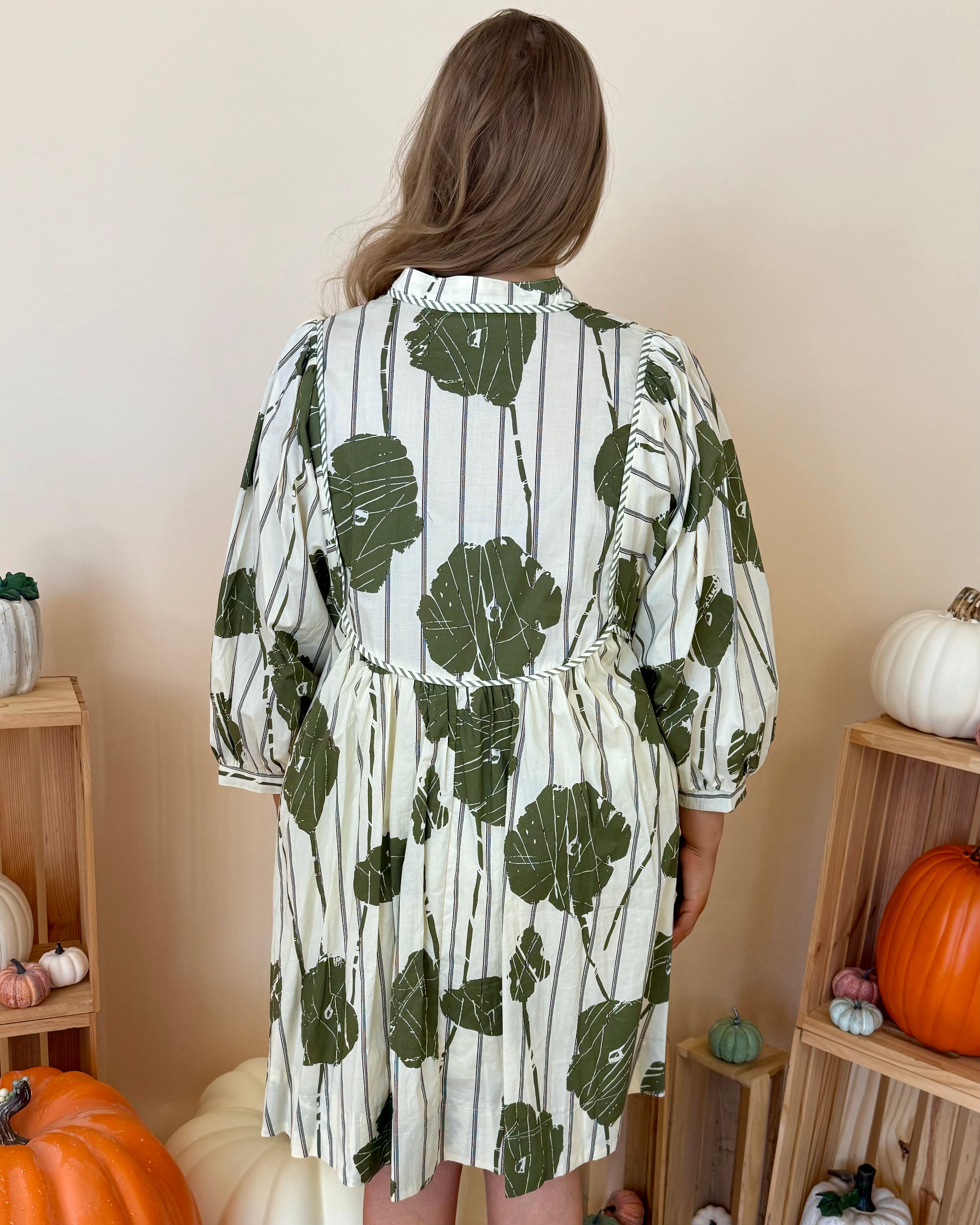 How Sweet Olive Plus Print Dress-Shop-Womens-Boutique-Clothing