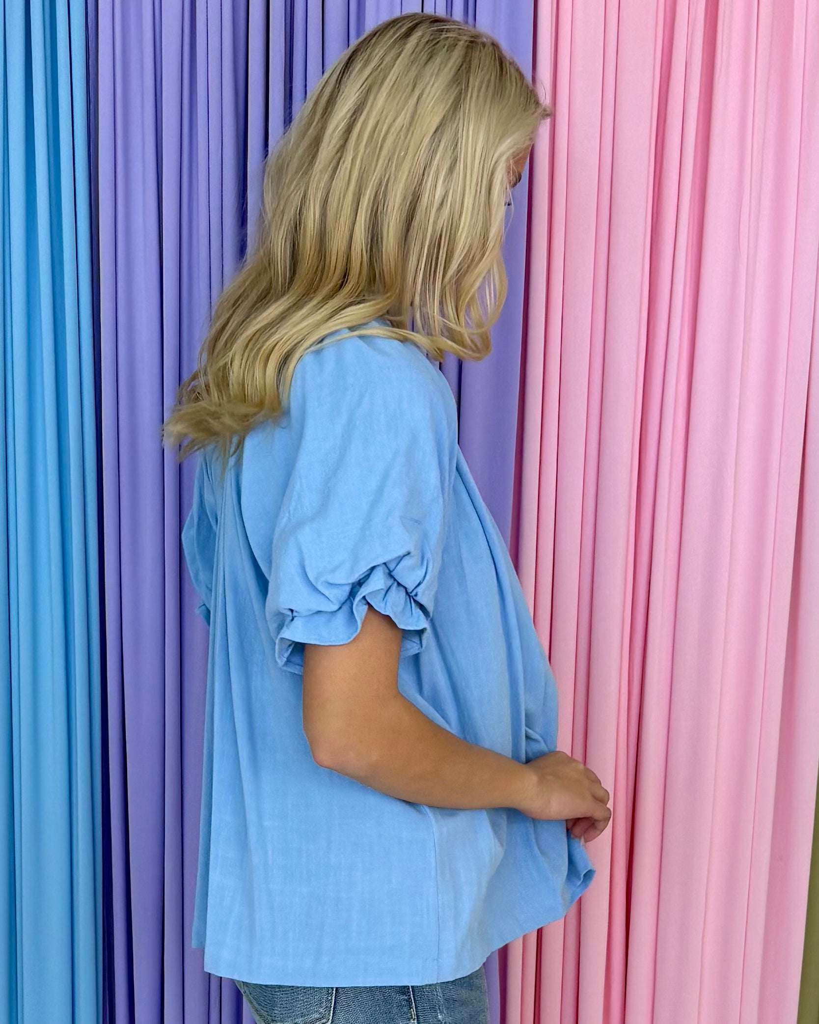 All Smiles Periwinkle Top-Shop-Womens-Boutique-Clothing