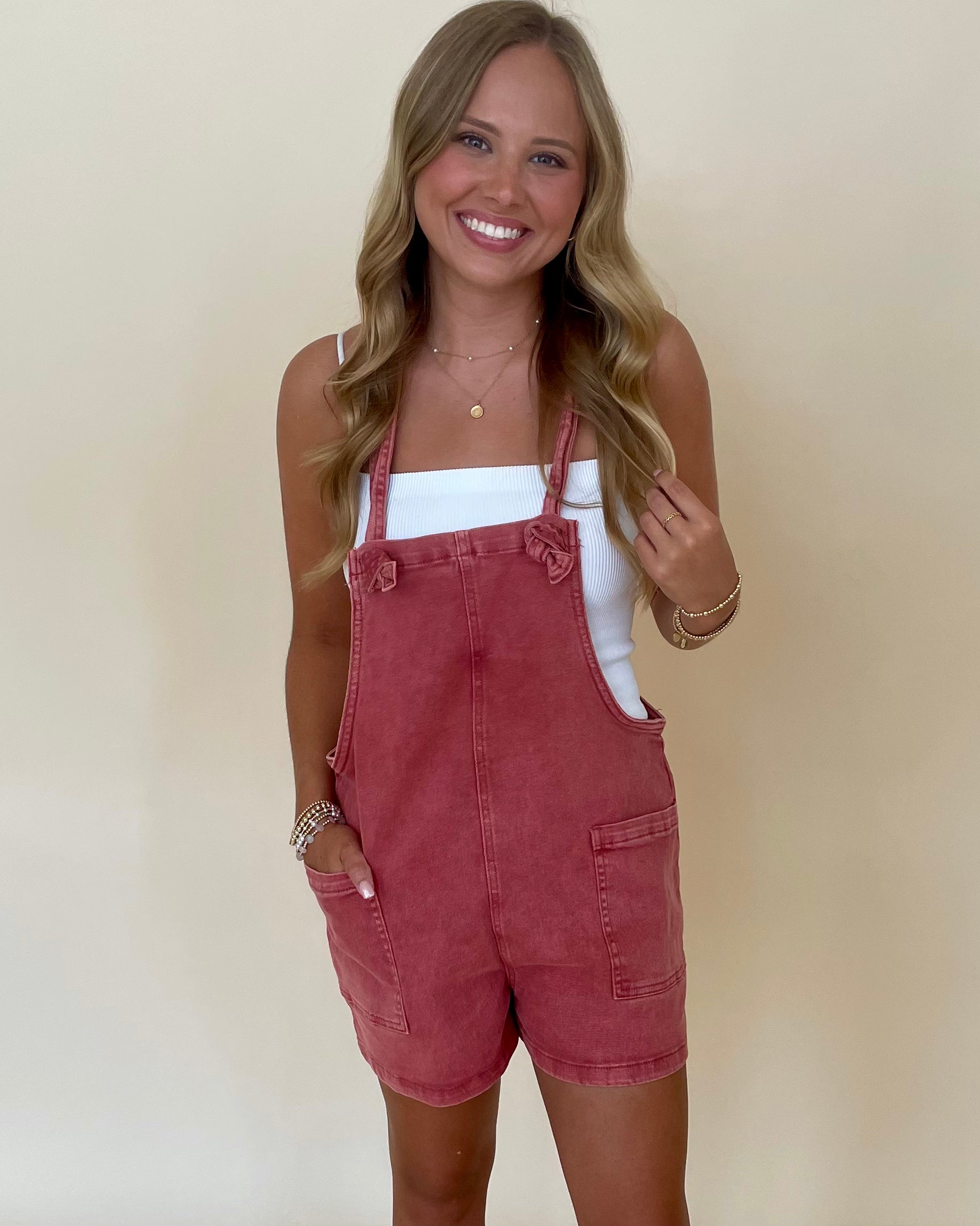 Gameday Icon Cabernet Washed Romper-Shop-Womens-Boutique-Clothing