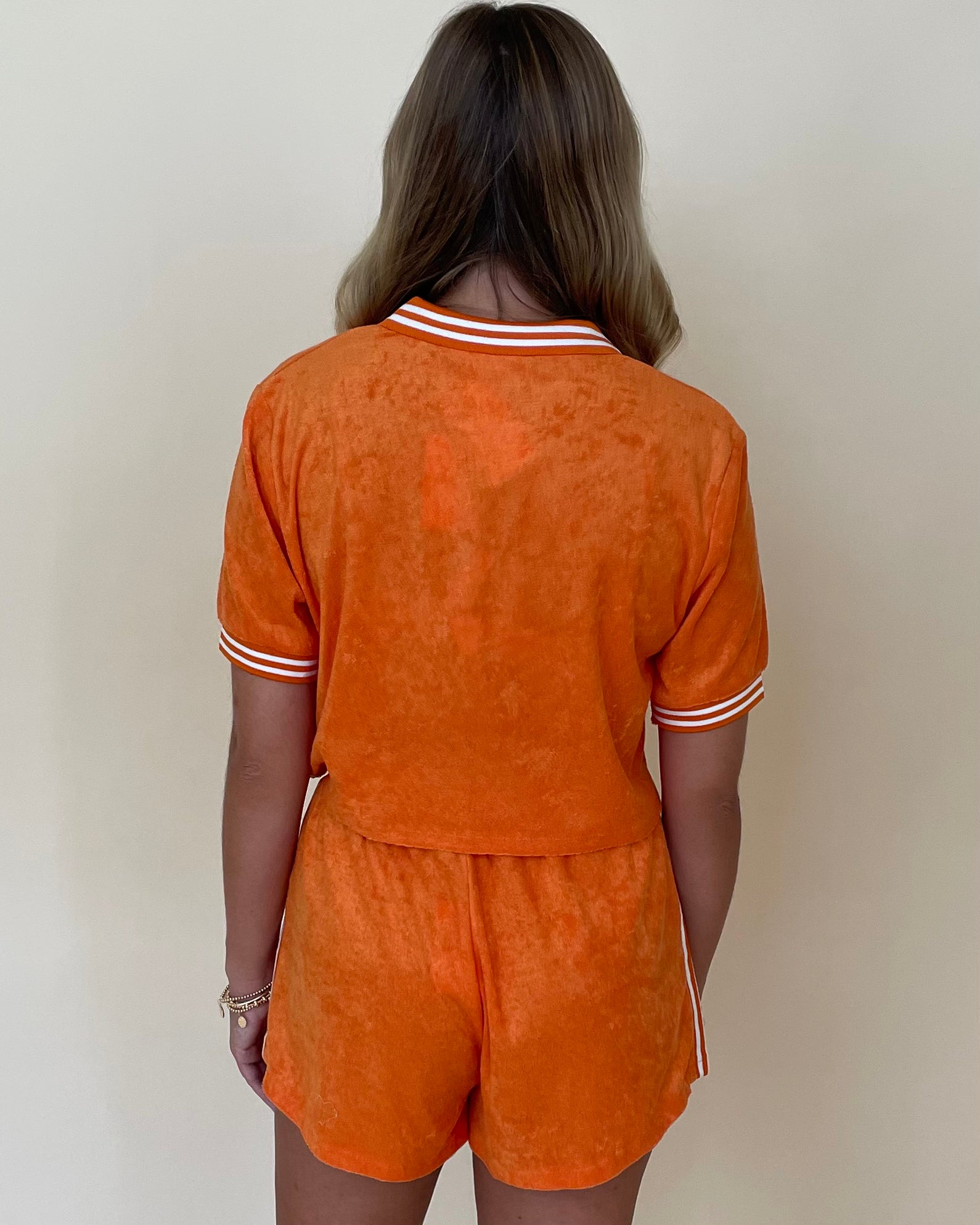 Made It Orange Polo Top/Shorts Set-Shop-Womens-Boutique-Clothing