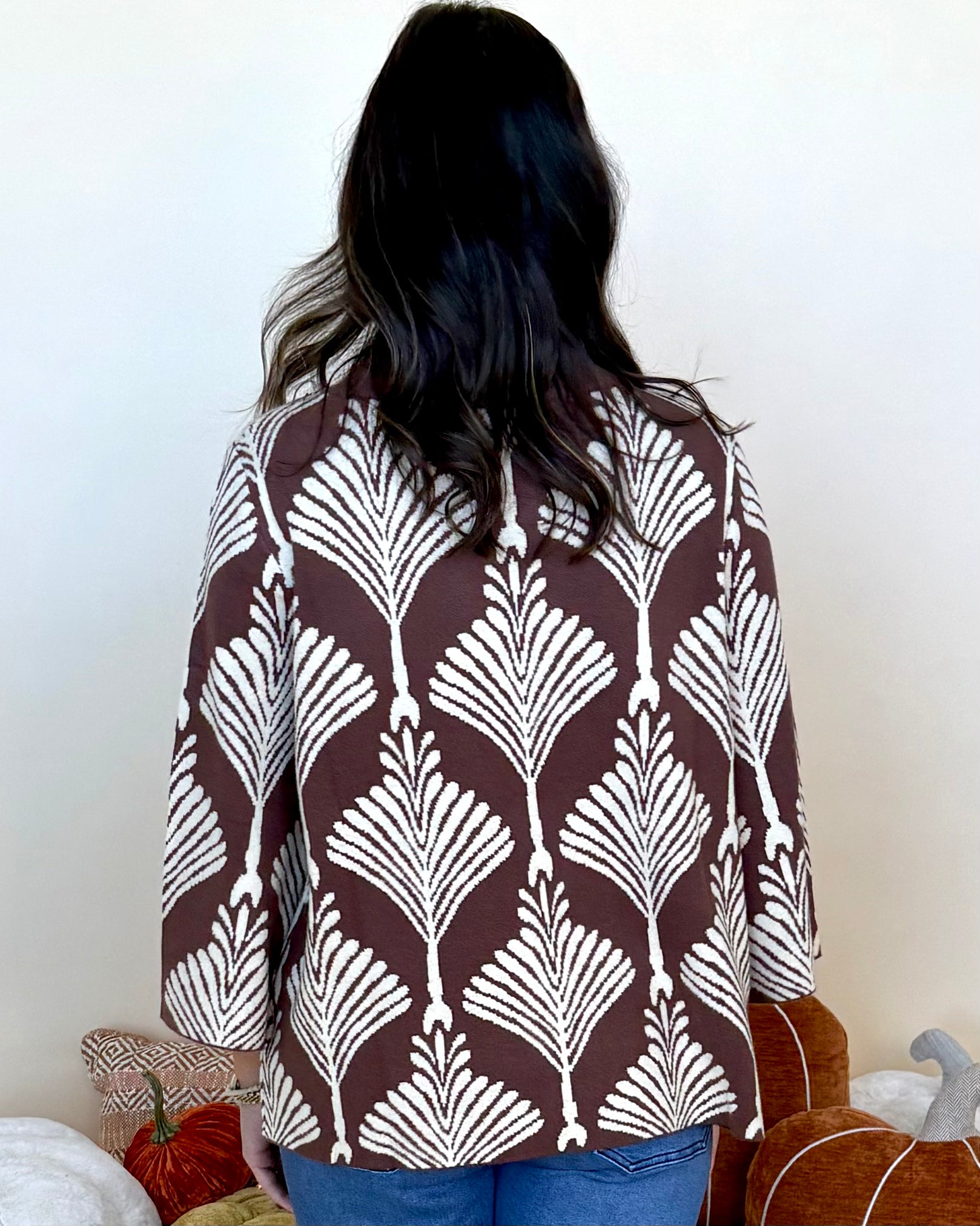 Same Time Brown Abstract Print Sweater-Shop-Womens-Boutique-Clothing