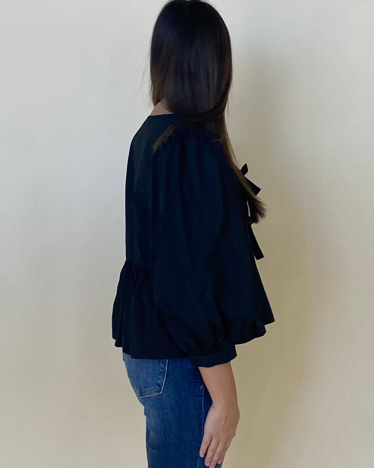 Remember Me Black Bow Top-Shop-Womens-Boutique-Clothing