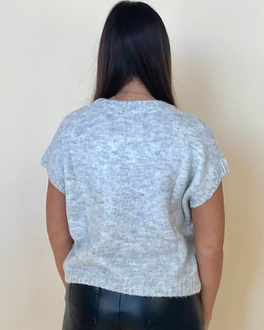 Main Attraction Heather Grey Sequin Sweater-Shop-Womens-Boutique-Clothing