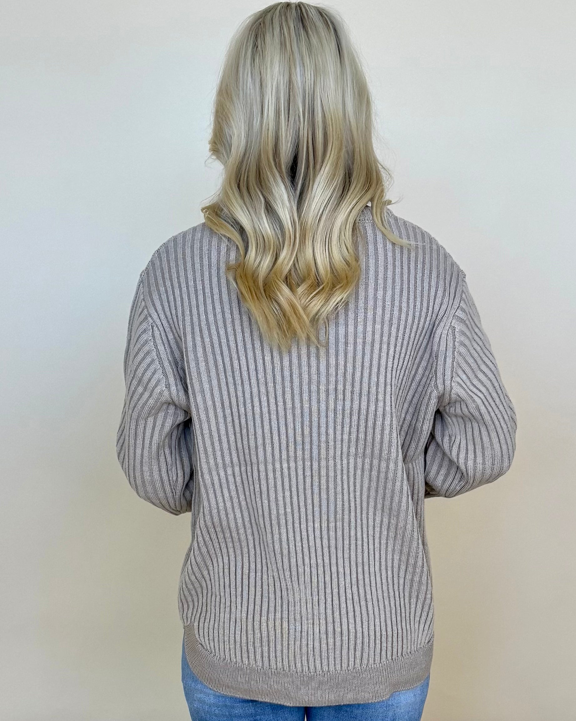 Capture This Lt Mocha Two Tone Sweater-Shop-Womens-Boutique-Clothing