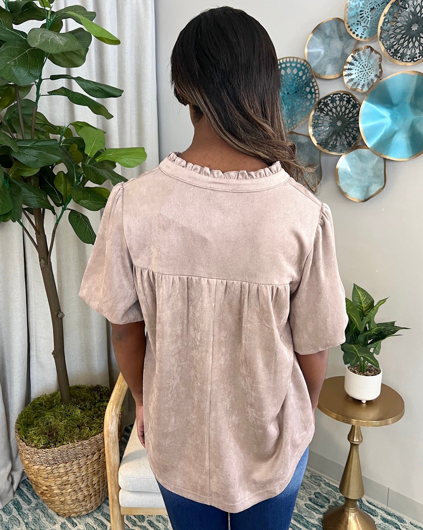 Going All Out Mocha Suede Top-Shop-Womens-Boutique-Clothing
