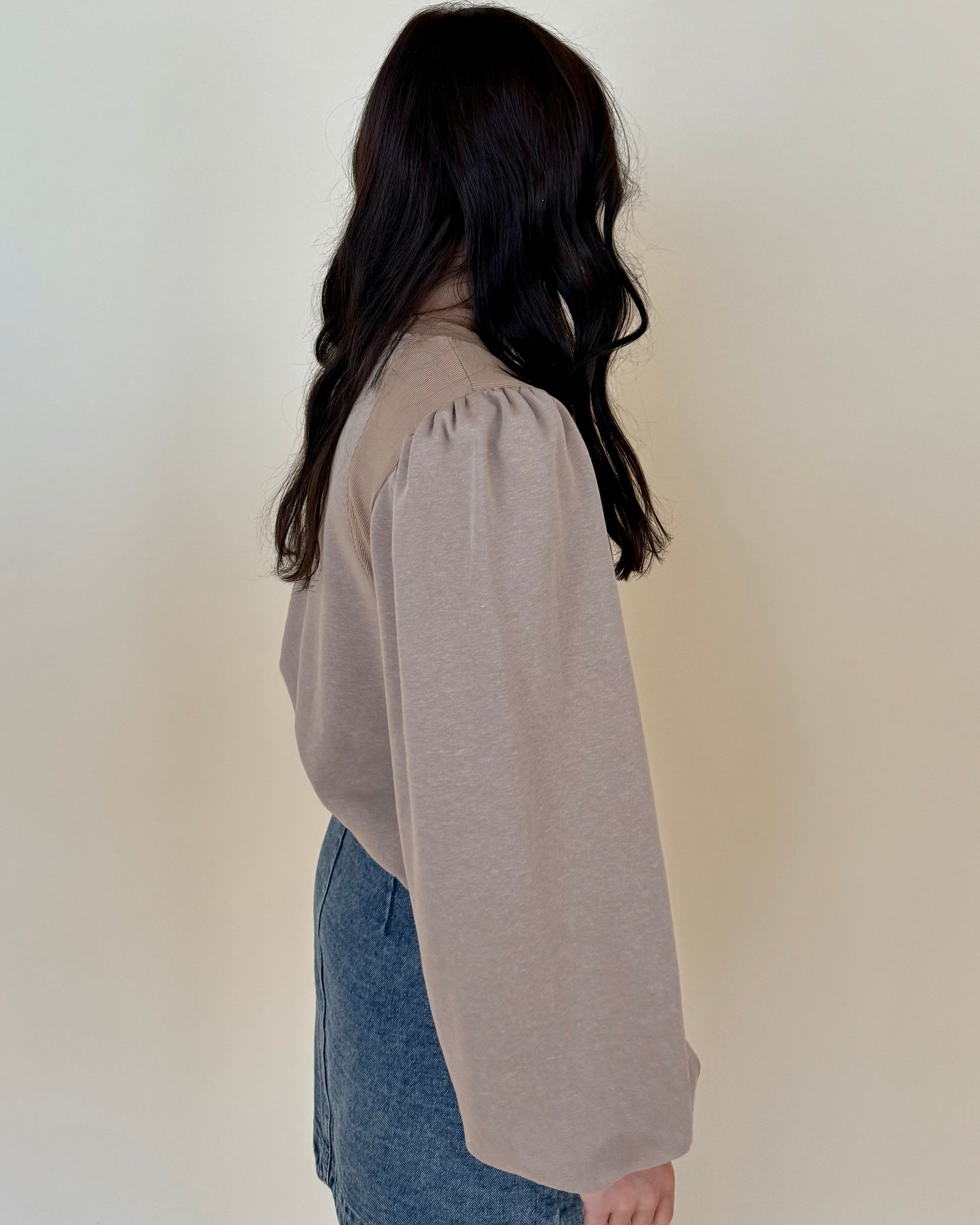 Never Know Taupe Rib Knit Top-Shop-Womens-Boutique-Clothing