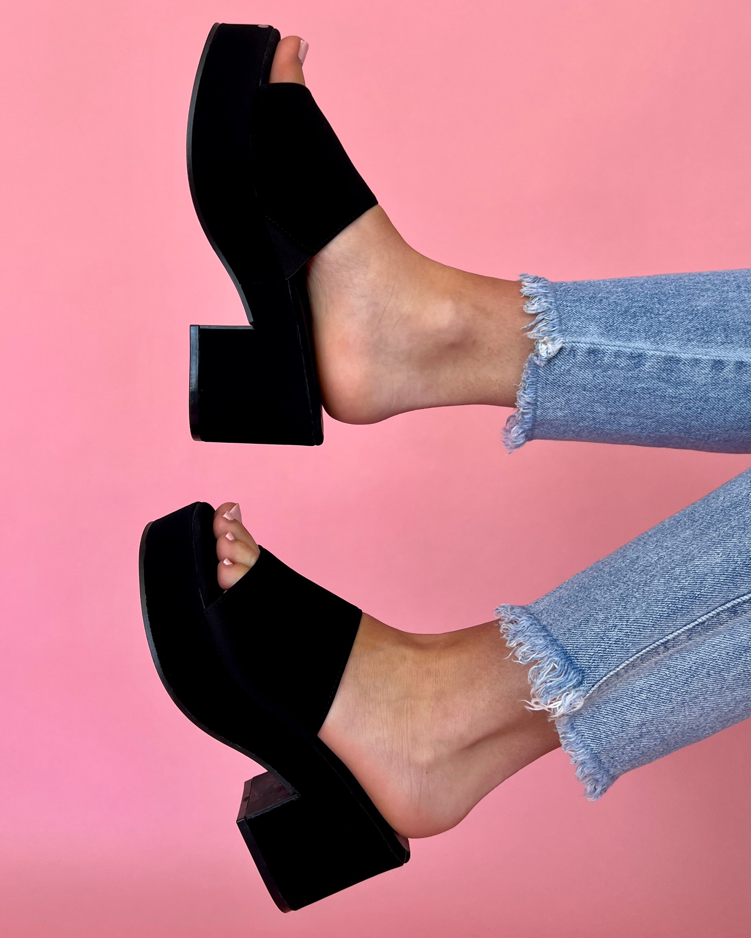 Buy TRYME Style Fancy Trending Transparent Slip-on Block Heels Chunky Heel  Sandals for Women & Girls at Amazon.in