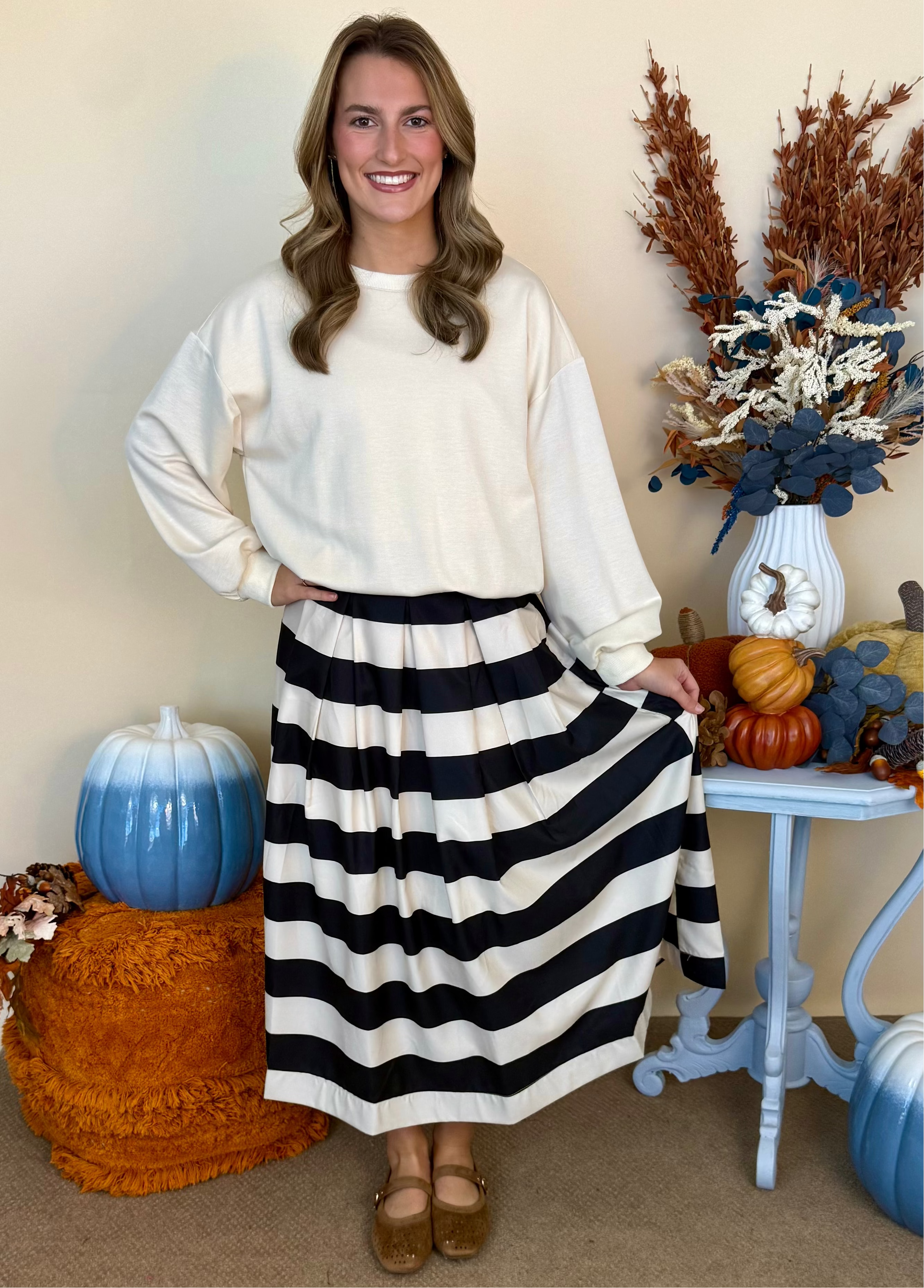 Dream of You Cream Luxeknit Bubble Hem Top-Shop-Womens-Boutique-Clothing