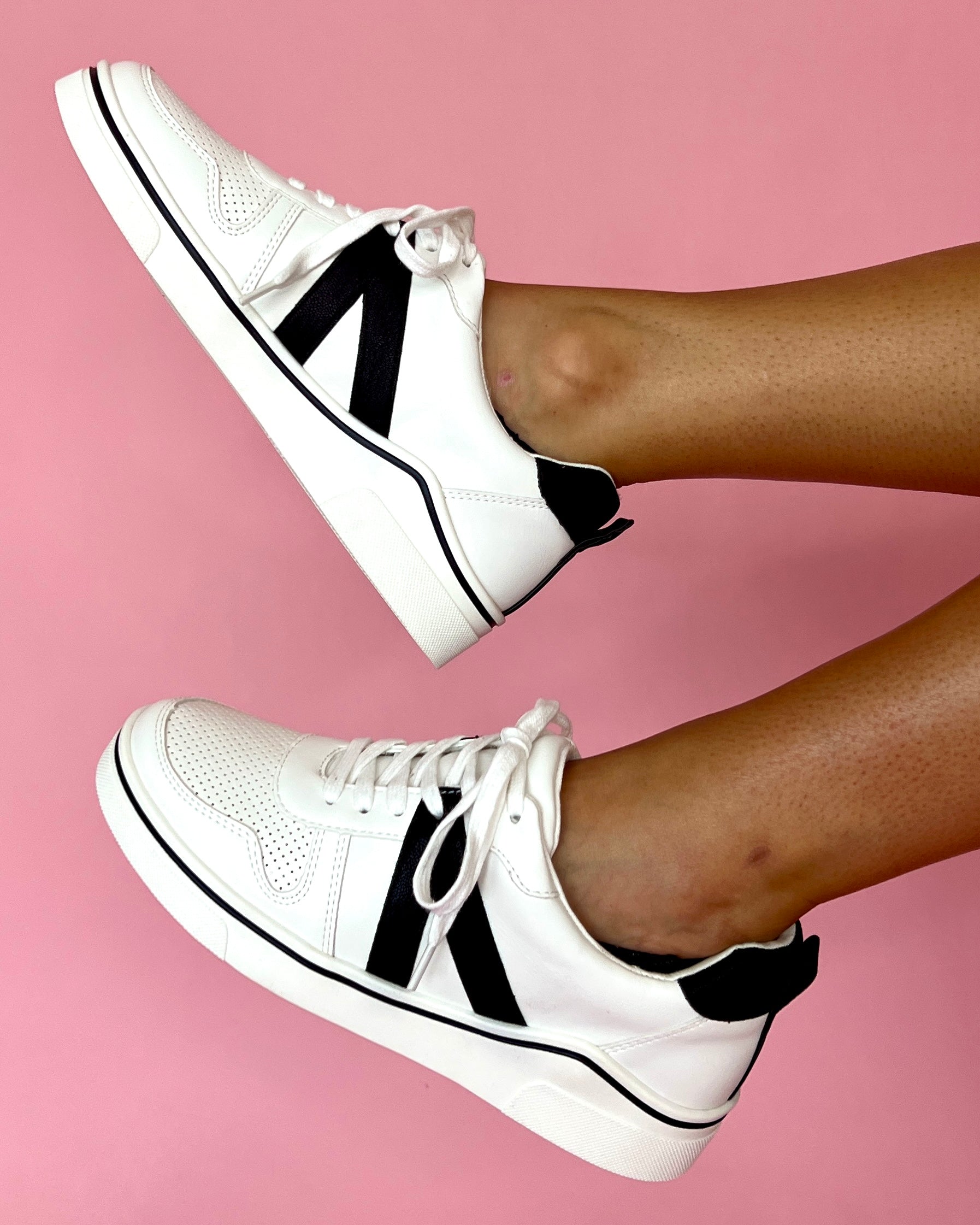 McKay Black Lace Up Sneakers-Shop-Womens-Boutique-Clothing