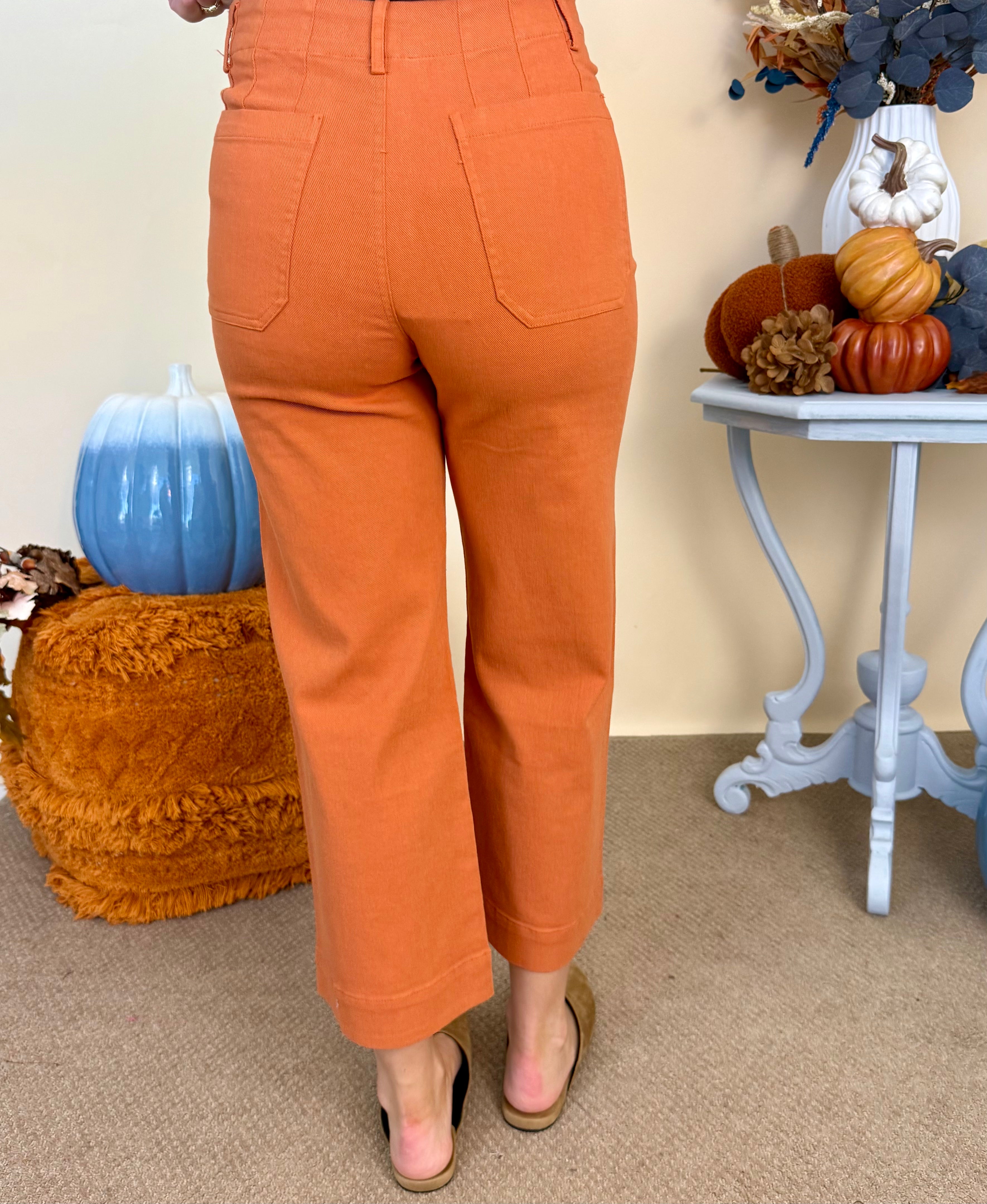 In Plain Sight Clay Washed Wide Leg Pants-Shop-Womens-Boutique-Clothing