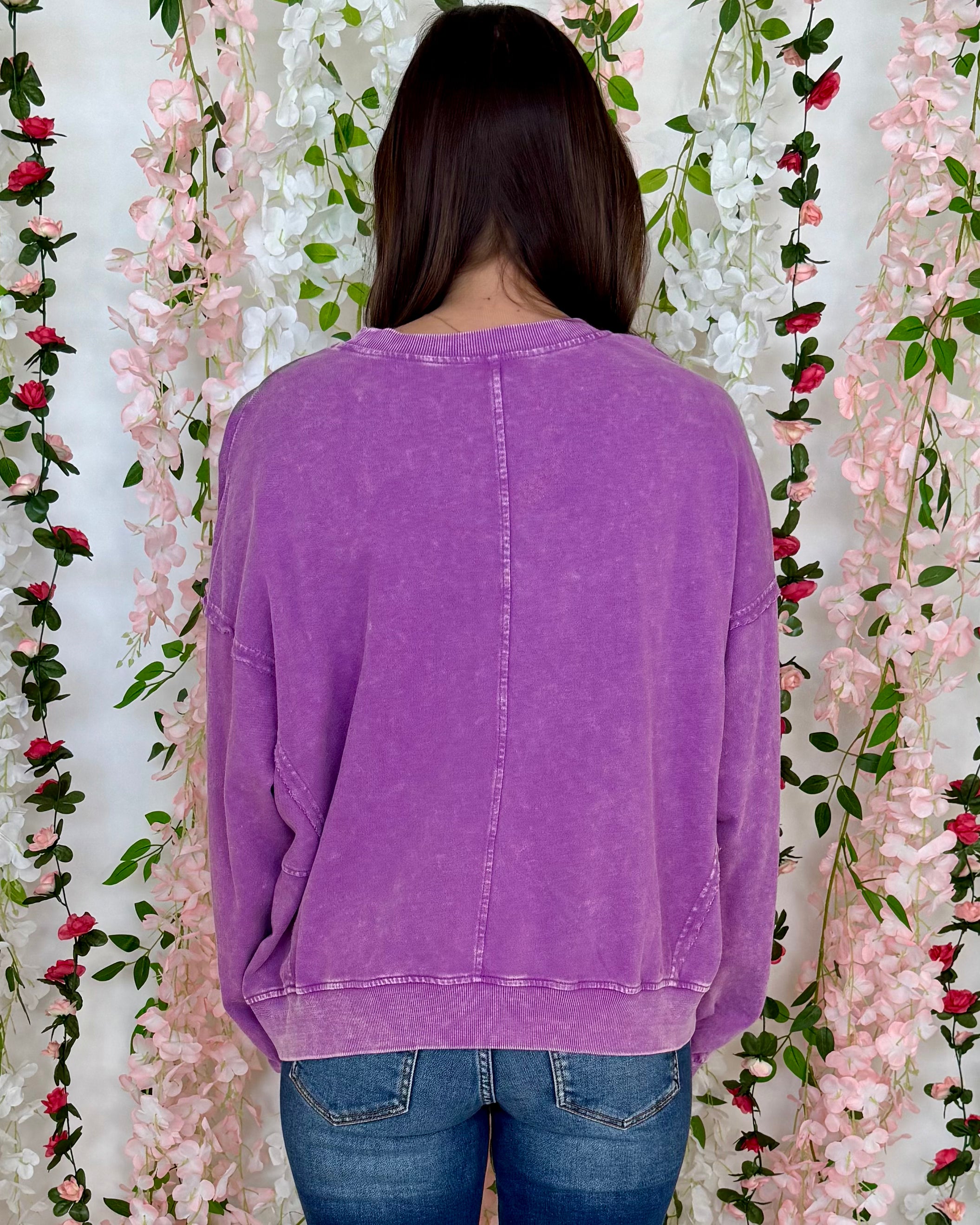 Days Passing Orchid Flower Detail Top-Shop-Womens-Boutique-Clothing