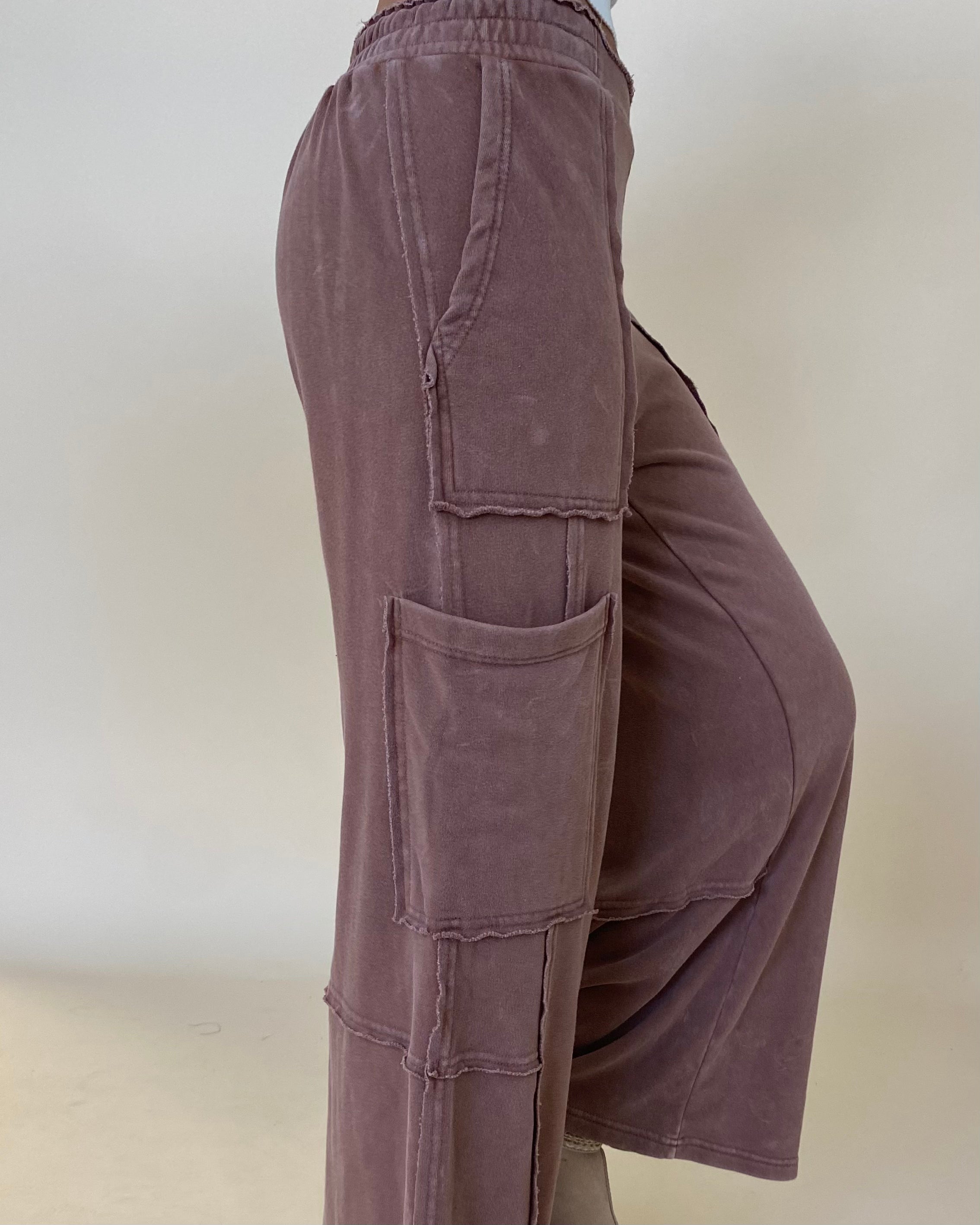 Long Nights Chestnut Cargo Pants-Shop-Womens-Boutique-Clothing