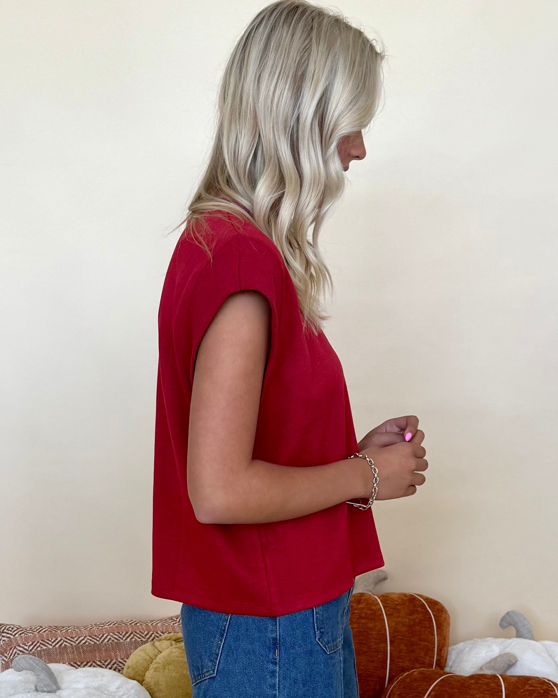 Natural Ease Brick Cap Sleeve Top-Shop-Womens-Boutique-Clothing