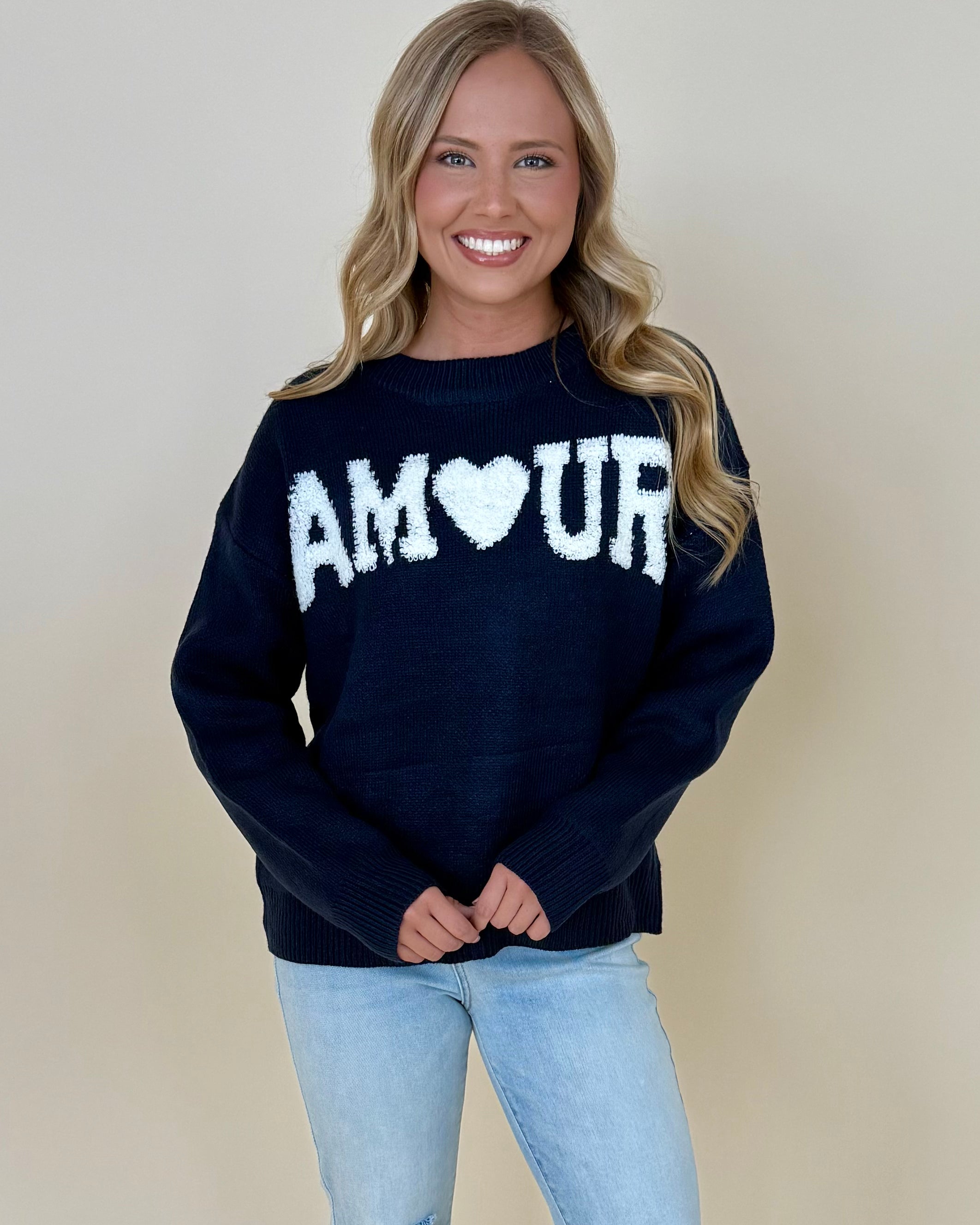 Stars Align Navy Amour Sweater-Shop-Womens-Boutique-Clothing