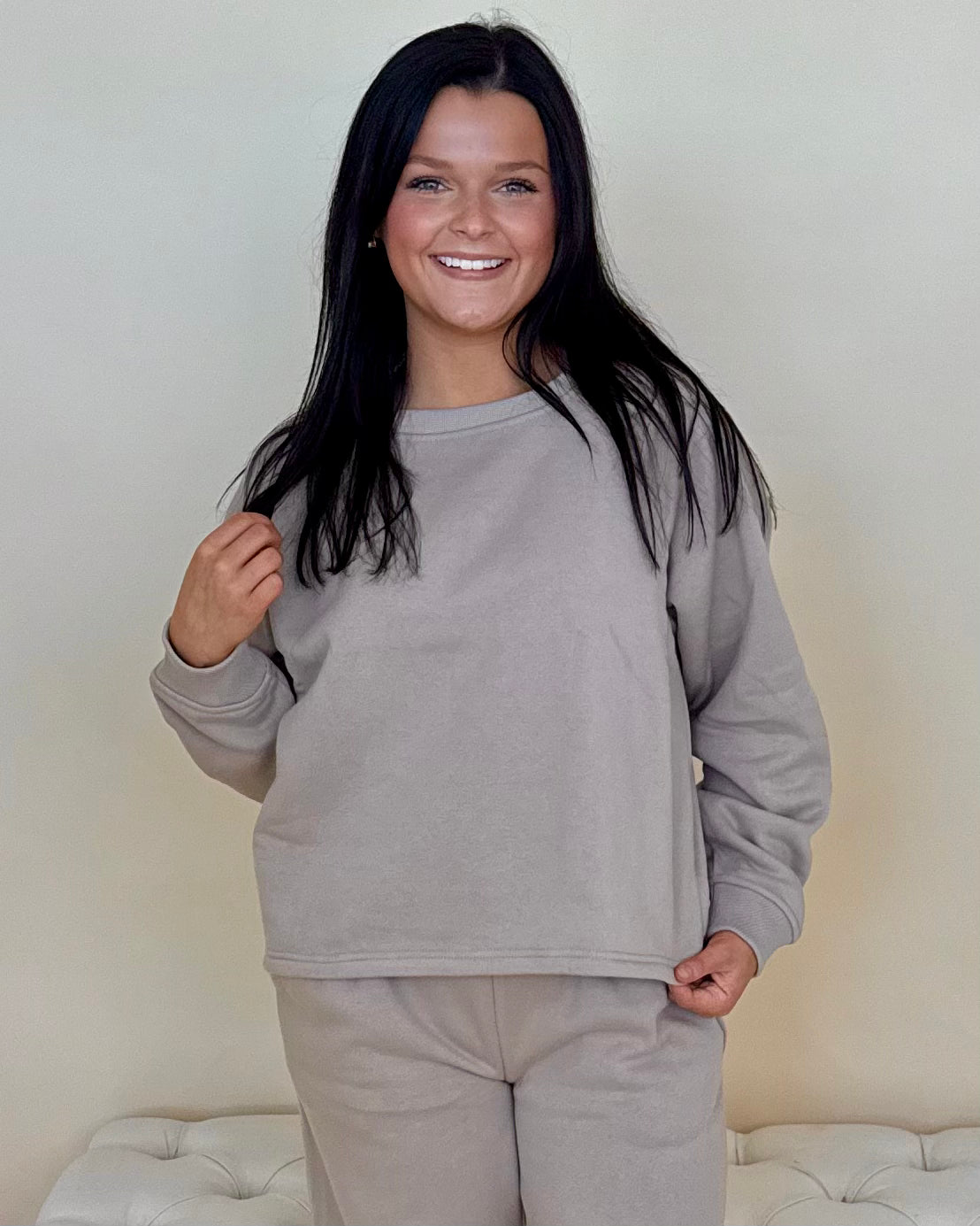 Gentle Shine Mocha Sweatpants Set-Shop-Womens-Boutique-Clothing