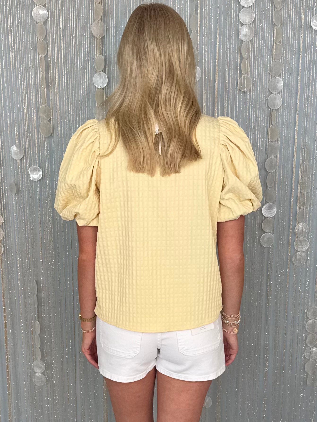 Tropic Shadow Butter Yellow V-Neck Top-Shop-Womens-Boutique-Clothing