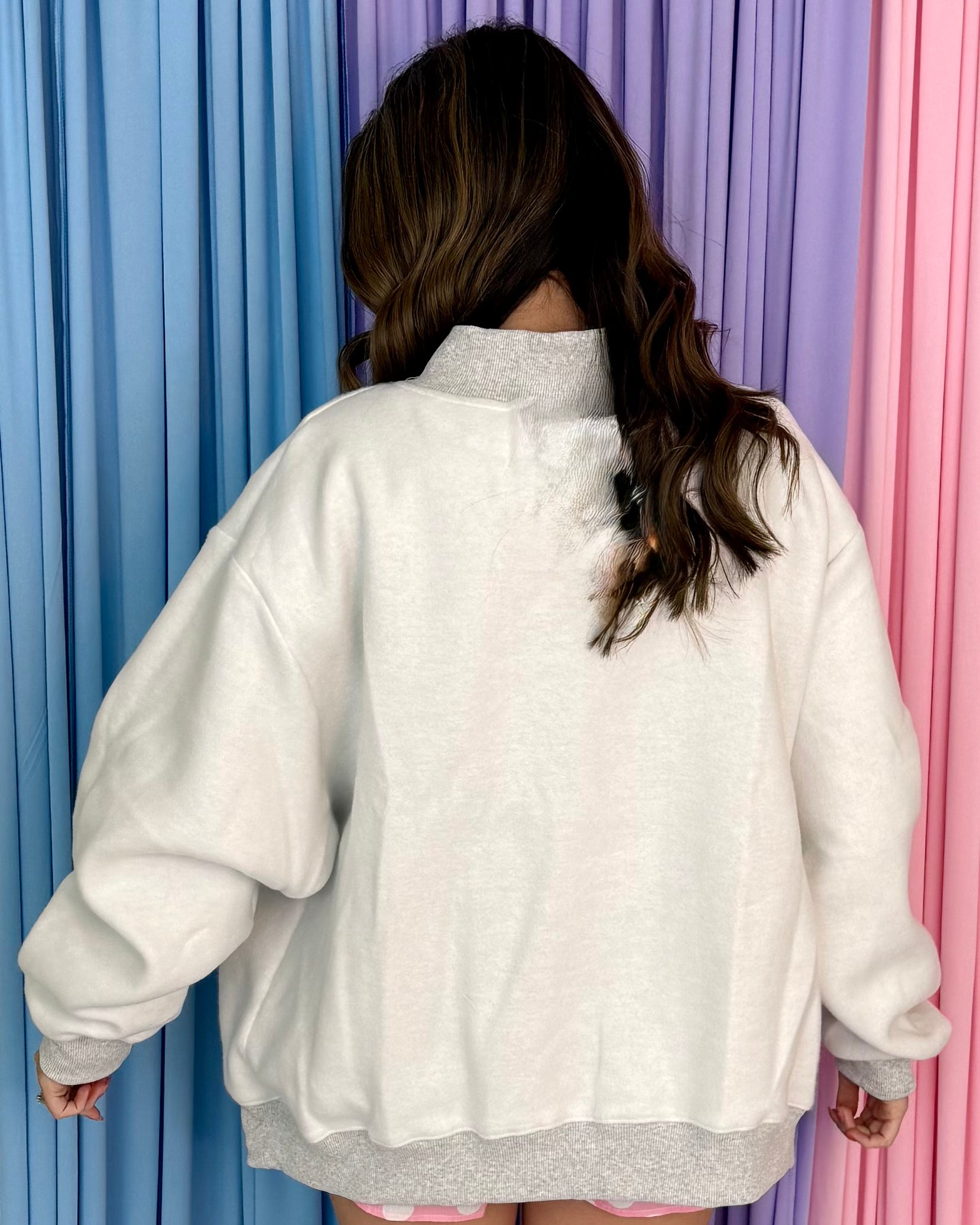 H. Grey Pilates & Yoga Mockneck Sweatshirt-Shop-Womens-Boutique-Clothing