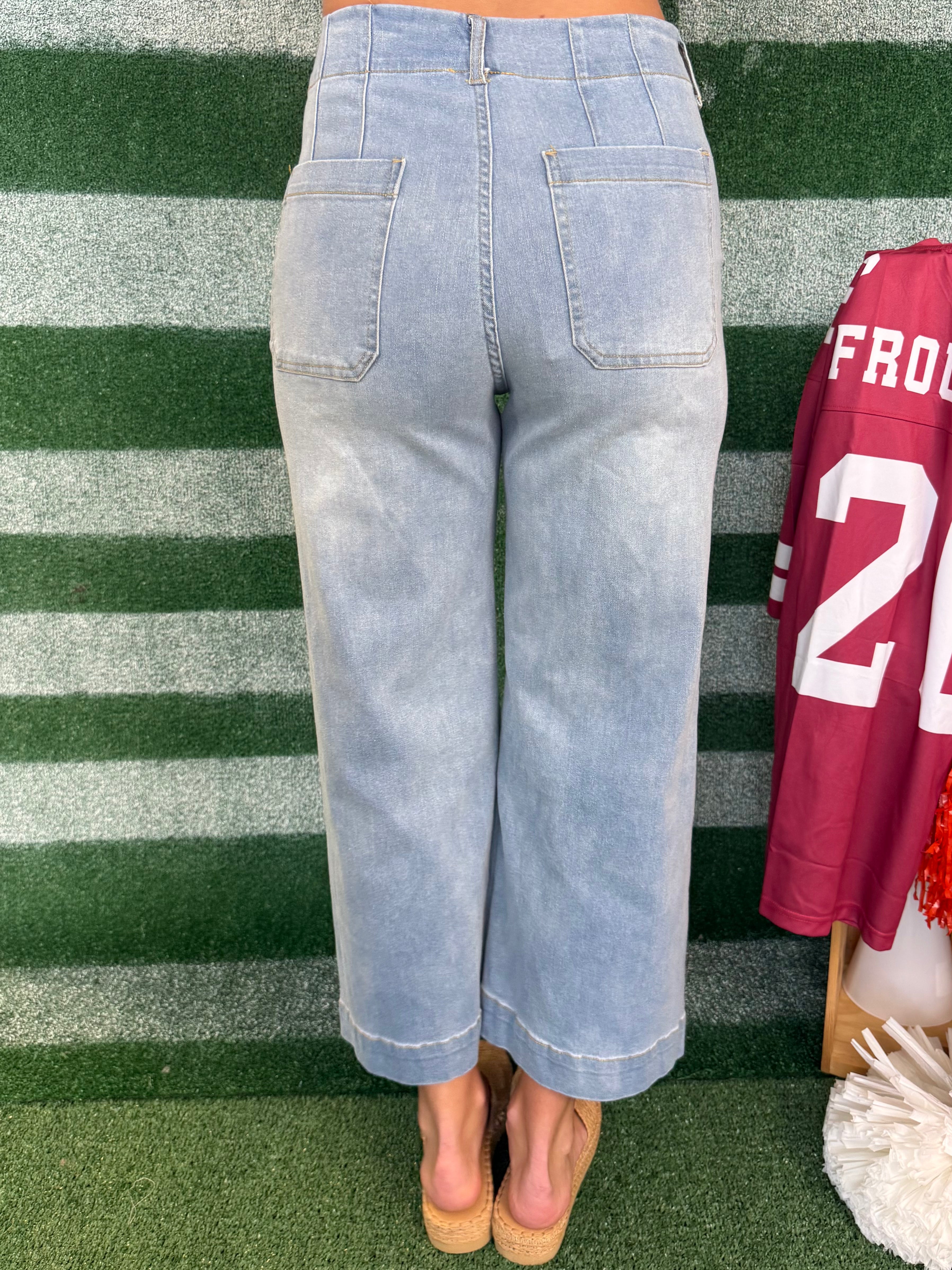 Always Works Light Denim Straight Leg Pants-Shop-Womens-Boutique-Clothing