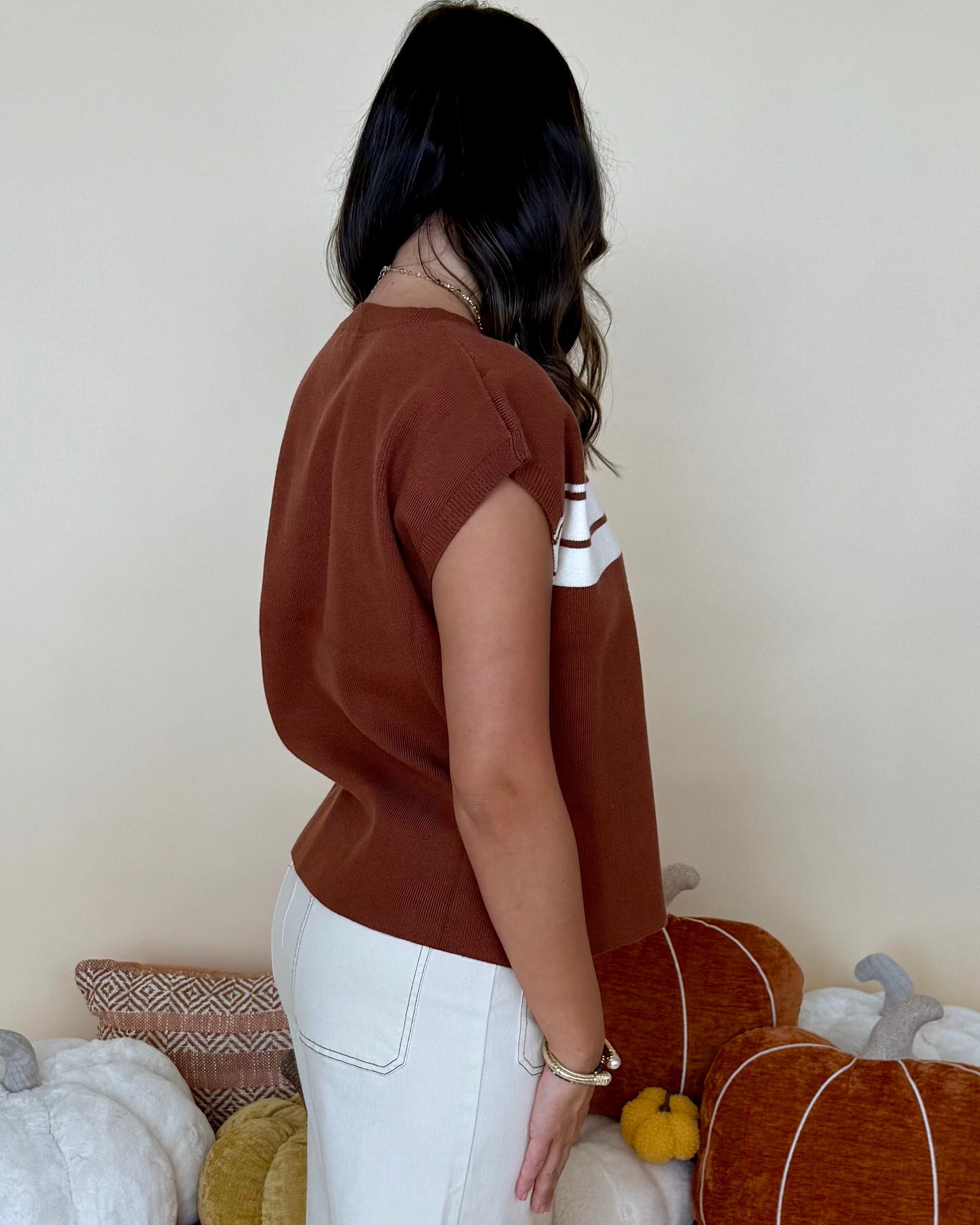 Days Like This Cinnamon Striped Sweater-Shop-Womens-Boutique-Clothing