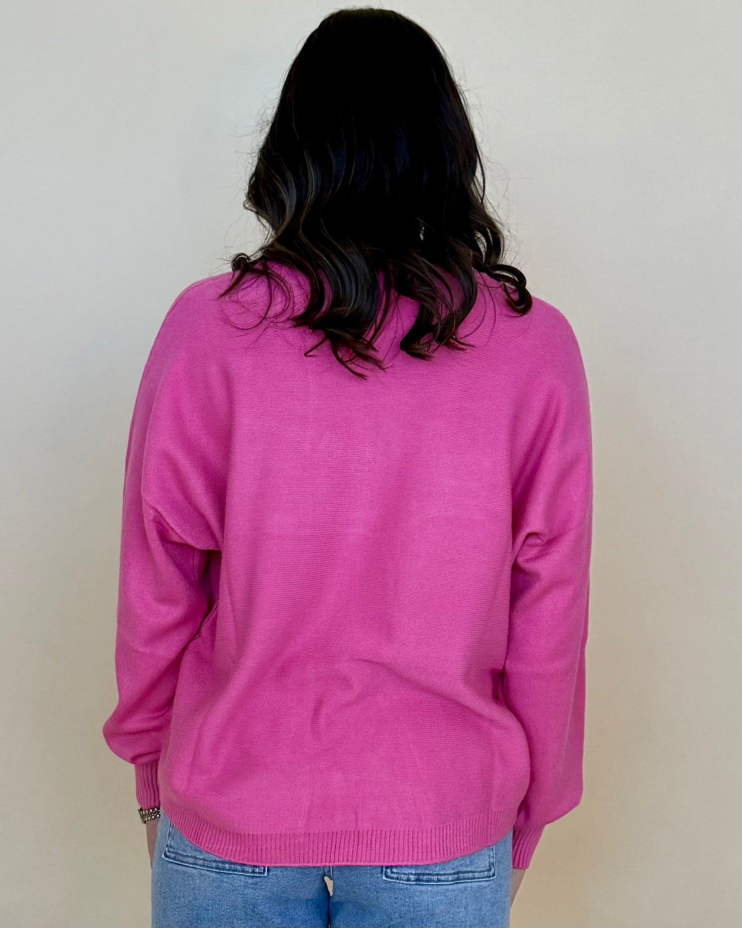 Simply Soft Fuchsia Seam Sweater-Shop-Womens-Boutique-Clothing