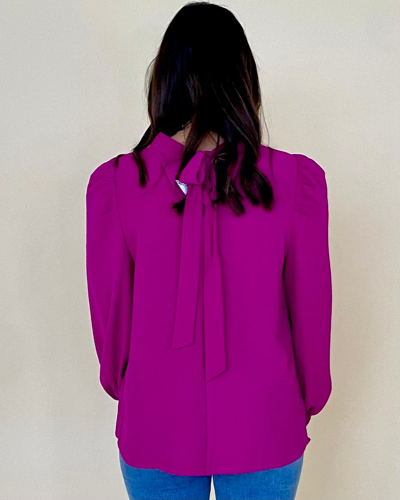 Beyond You Magenta High Neck Top-Shop-Womens-Boutique-Clothing