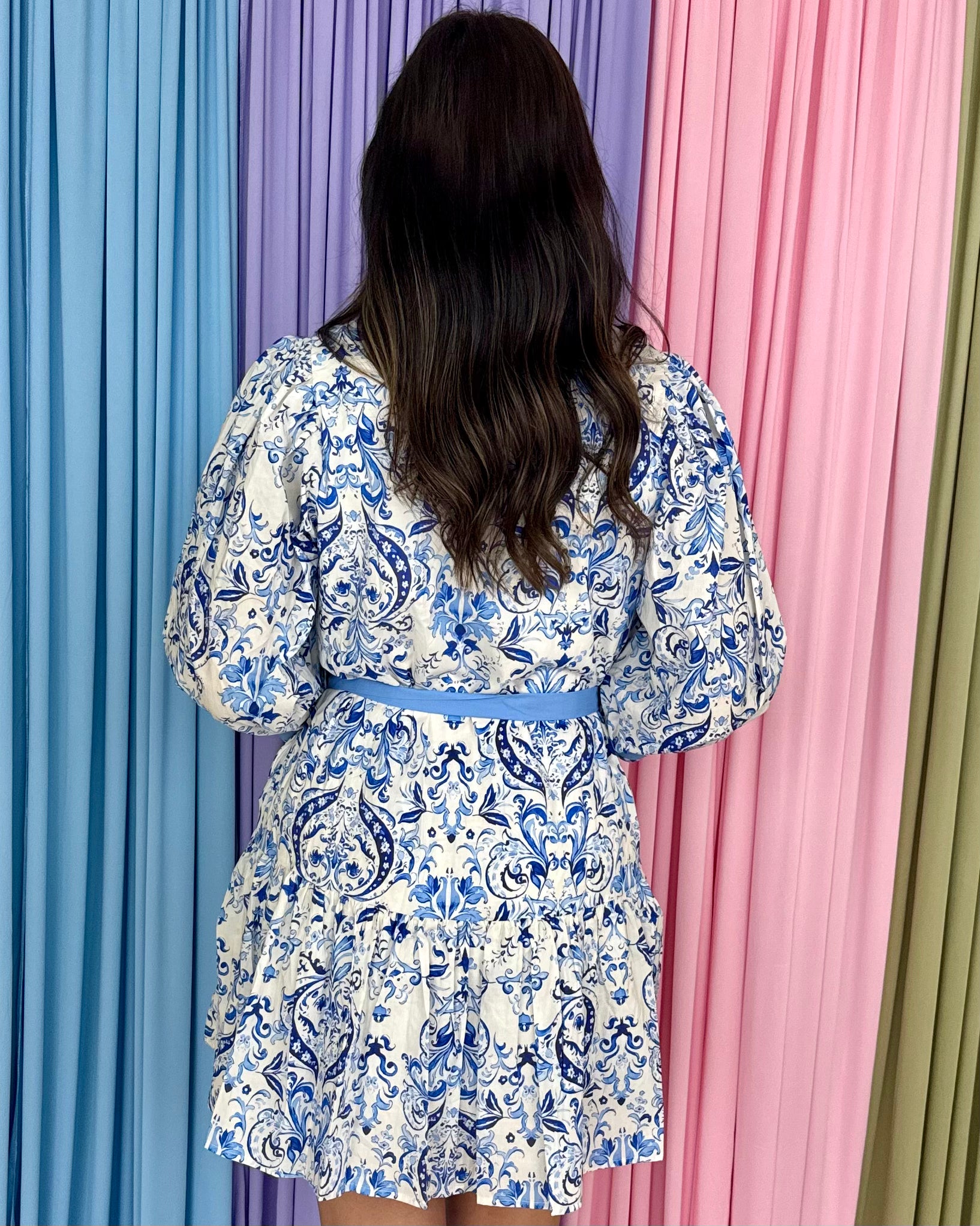 On Clouds Royal Floral Dress-Shop-Womens-Boutique-Clothing