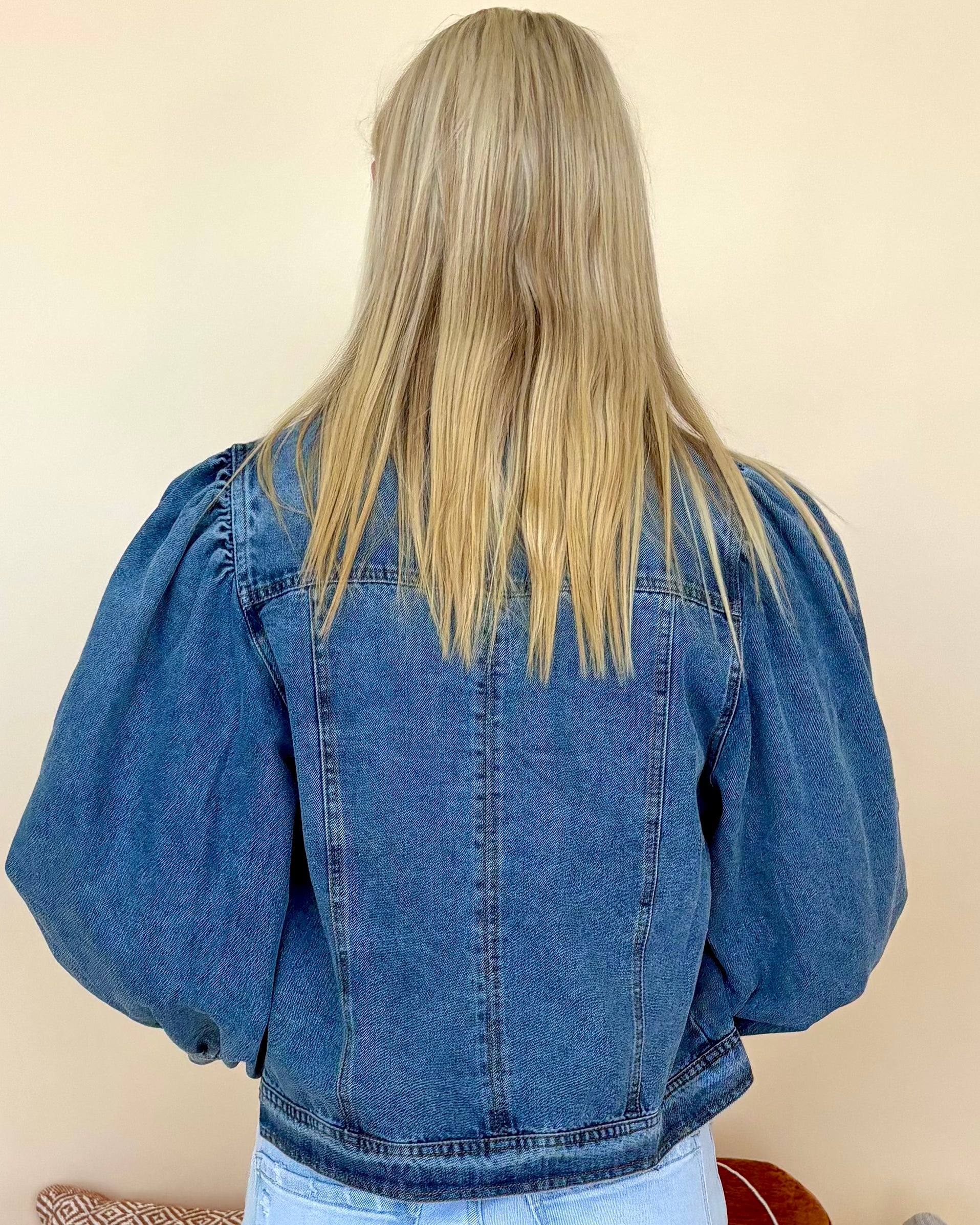 As It Was Denim Cropped Denim Jacket-Shop-Womens-Boutique-Clothing