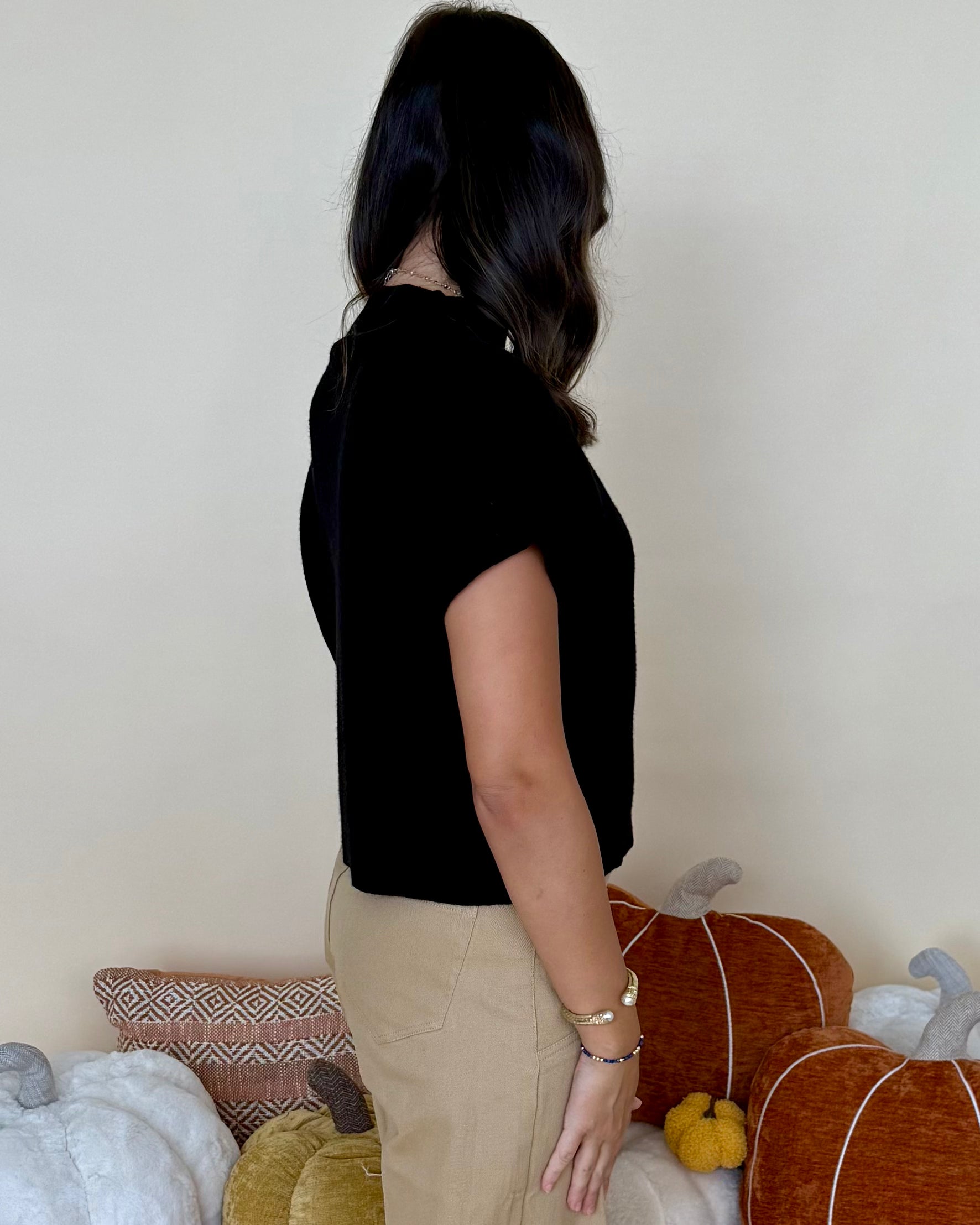 Keep Looking Black Pocket Sweater-Shop-Womens-Boutique-Clothing