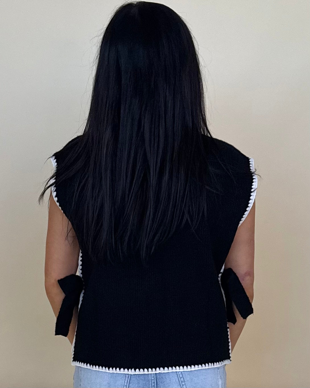 No Compromise Black Mock Stitch Sweater-Shop-Womens-Boutique-Clothing