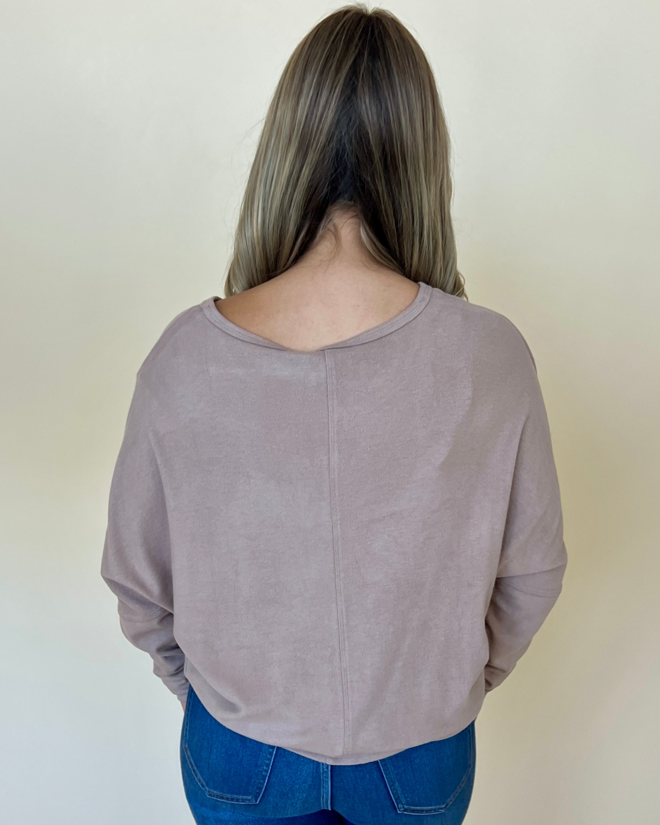 Never Left Mocha Brushed Seam Top-Shop-Womens-Boutique-Clothing