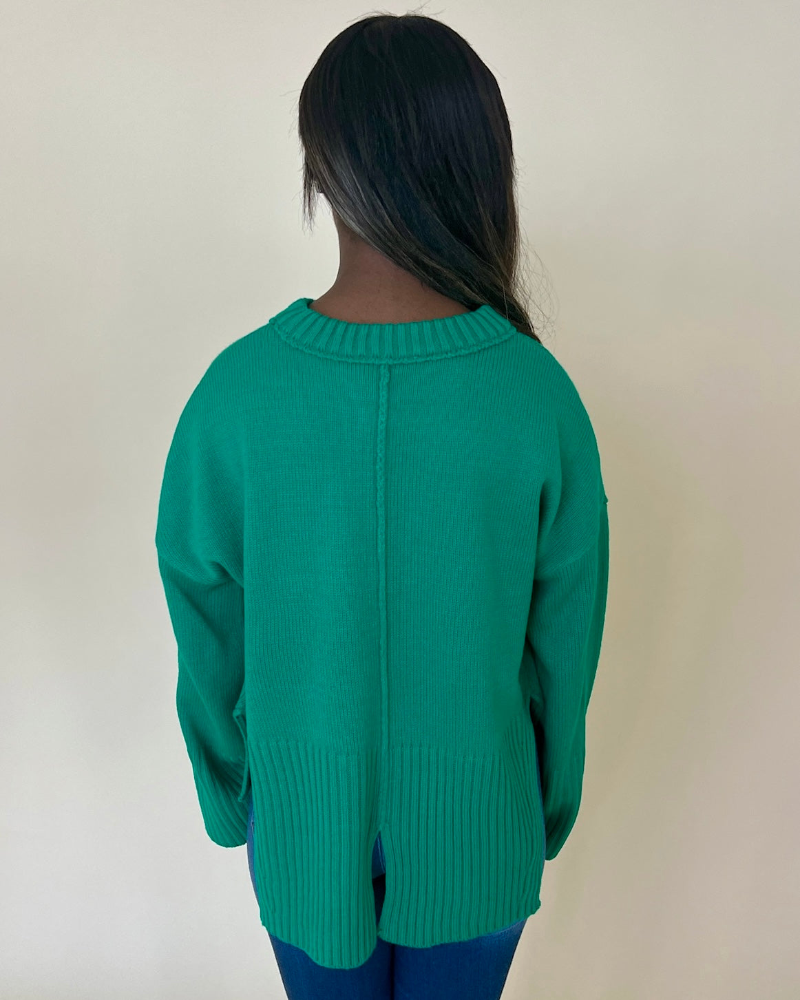Just So You Kelly Green Knit Sweater-Shop-Womens-Boutique-Clothing