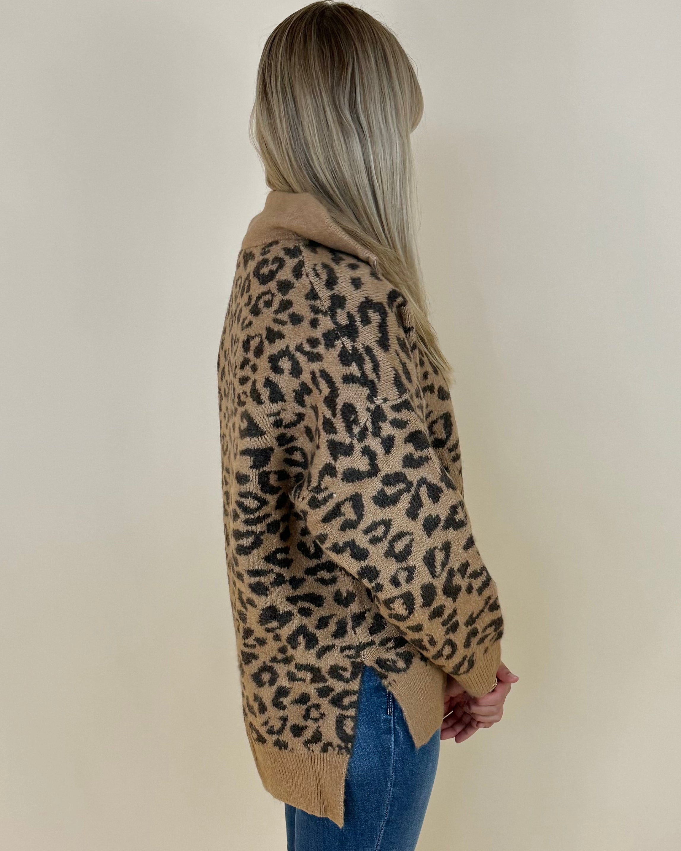 No Rush Camel Leopard Sweater-Shop-Womens-Boutique-Clothing