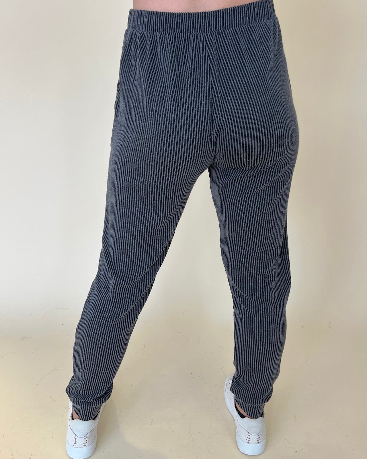 Keep Moving Charcoal Ribbed Jogger Pants-Shop-Womens-Boutique-Clothing