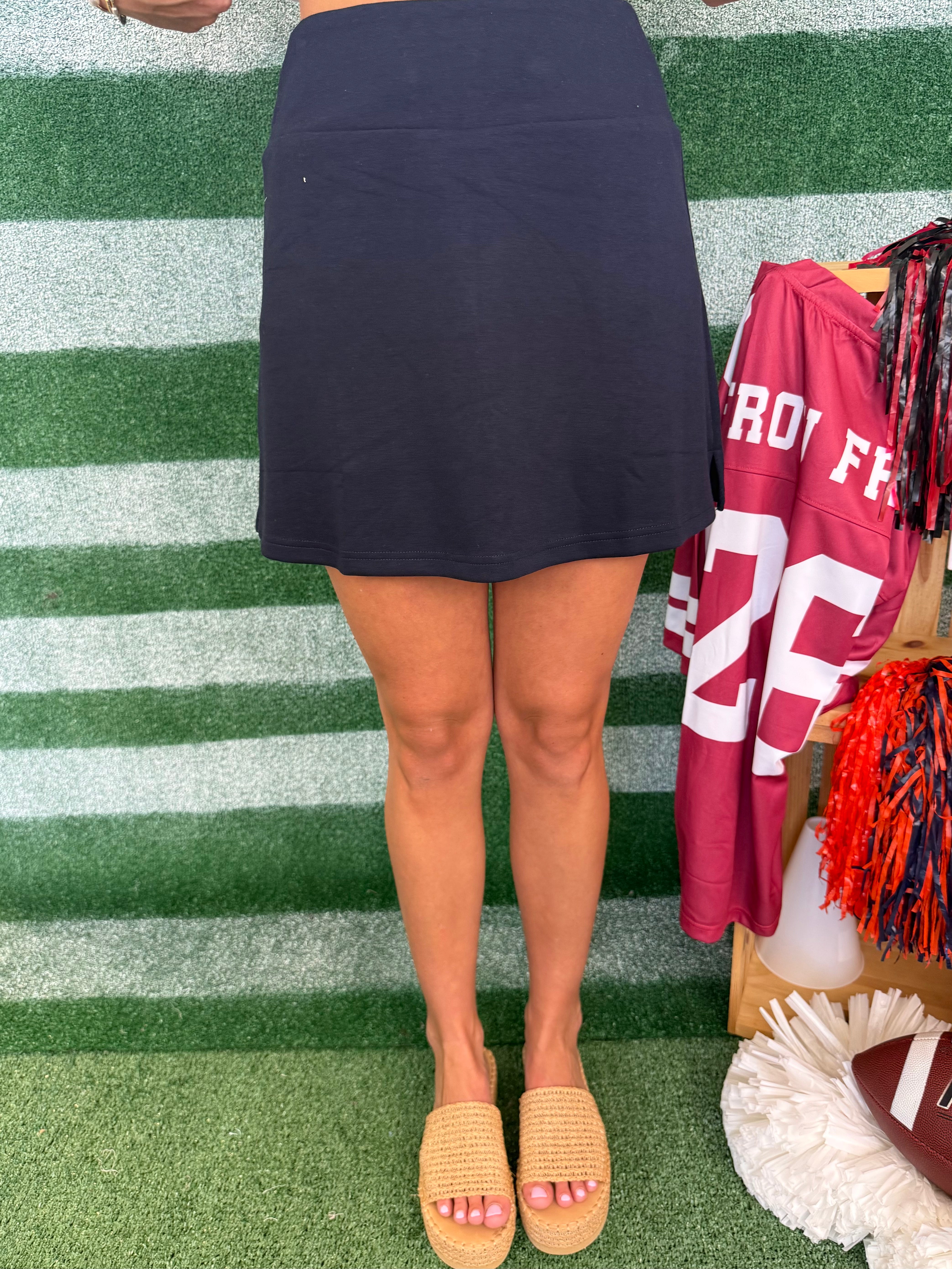 All for the Win Midnight Luxe Knit Skirt-Shop-Womens-Boutique-Clothing