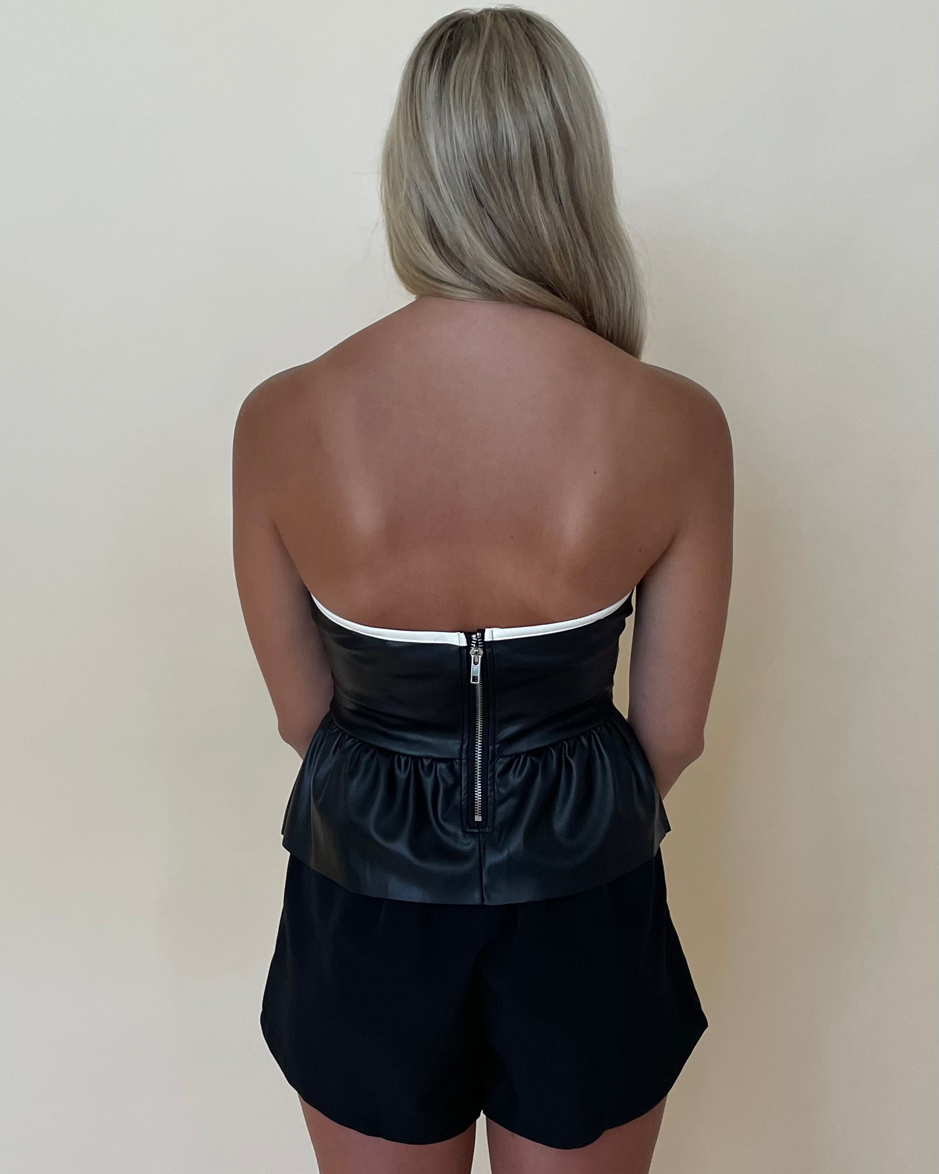 Lead The Way Black Leather Top-Shop-Womens-Boutique-Clothing