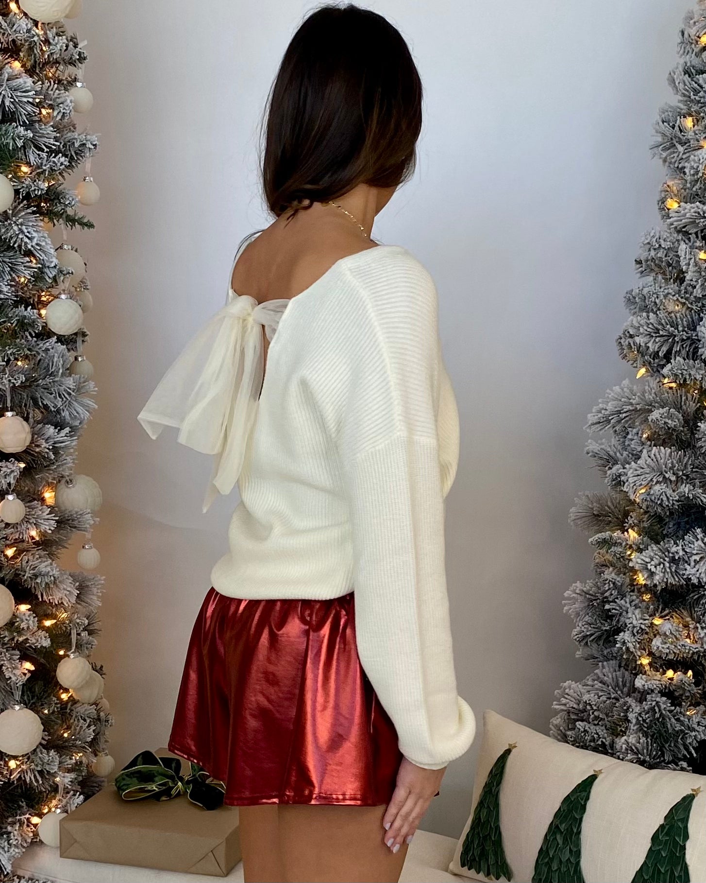 Love Search Cream Bow Back Sweater-Shop-Womens-Boutique-Clothing