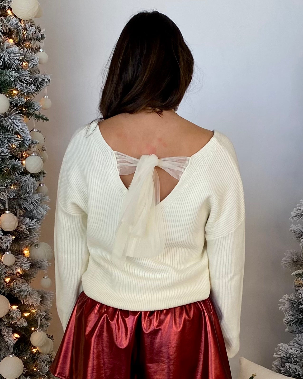 Love Search Cream Bow Back Sweater-Shop-Womens-Boutique-Clothing