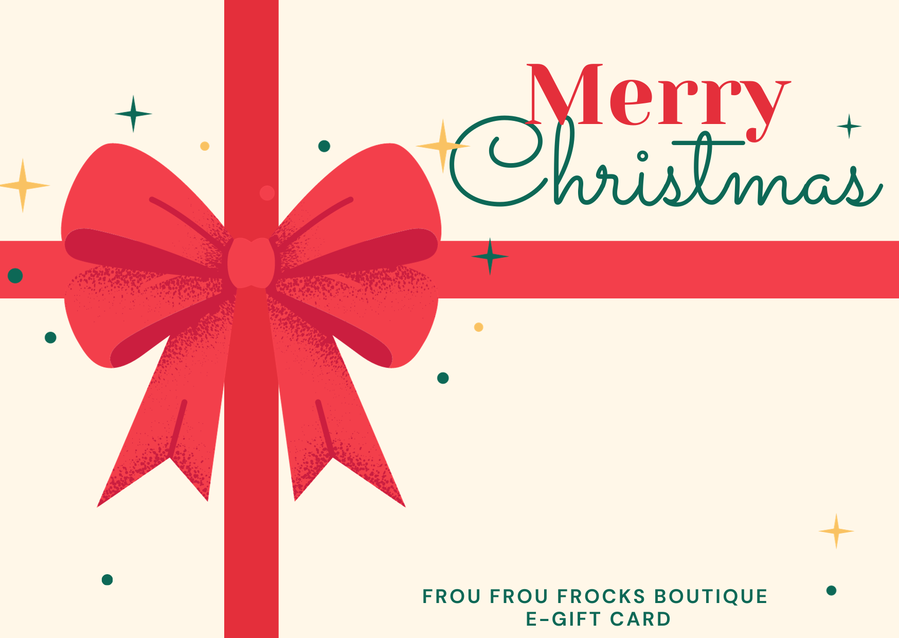 Frou Frou Frocks Boutique E Gift Card
