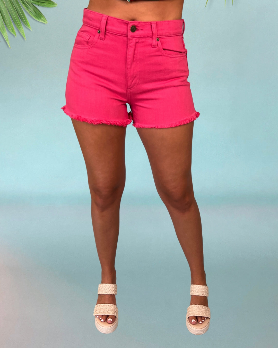Ride Around French Pink High Rise Shorts-Shop-Womens-Boutique-Clothing