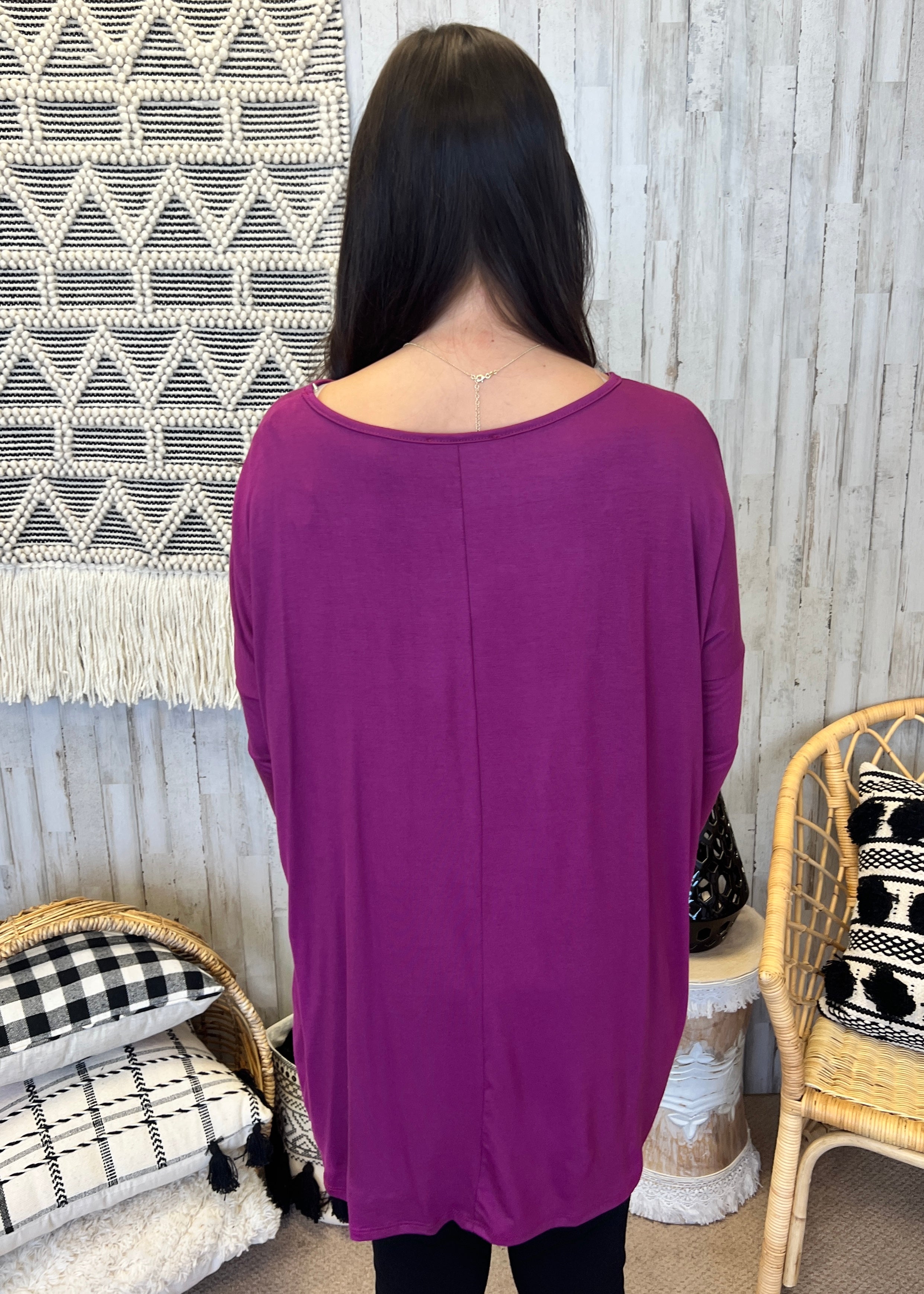 Center Of Attention Purple Top-Shop-Womens-Boutique-Clothing