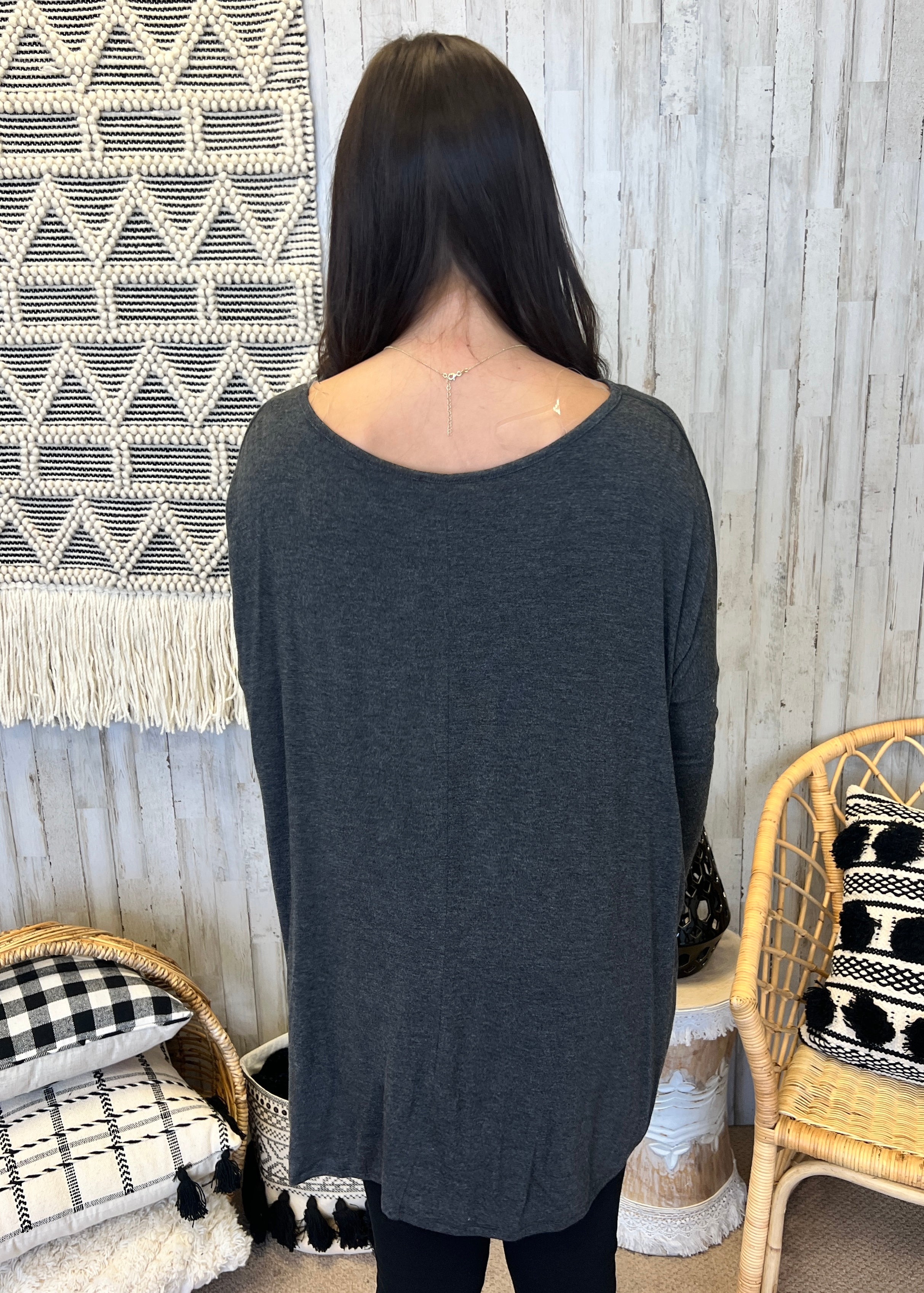 Center Of Attention Charcoal Top-Shop-Womens-Boutique-Clothing