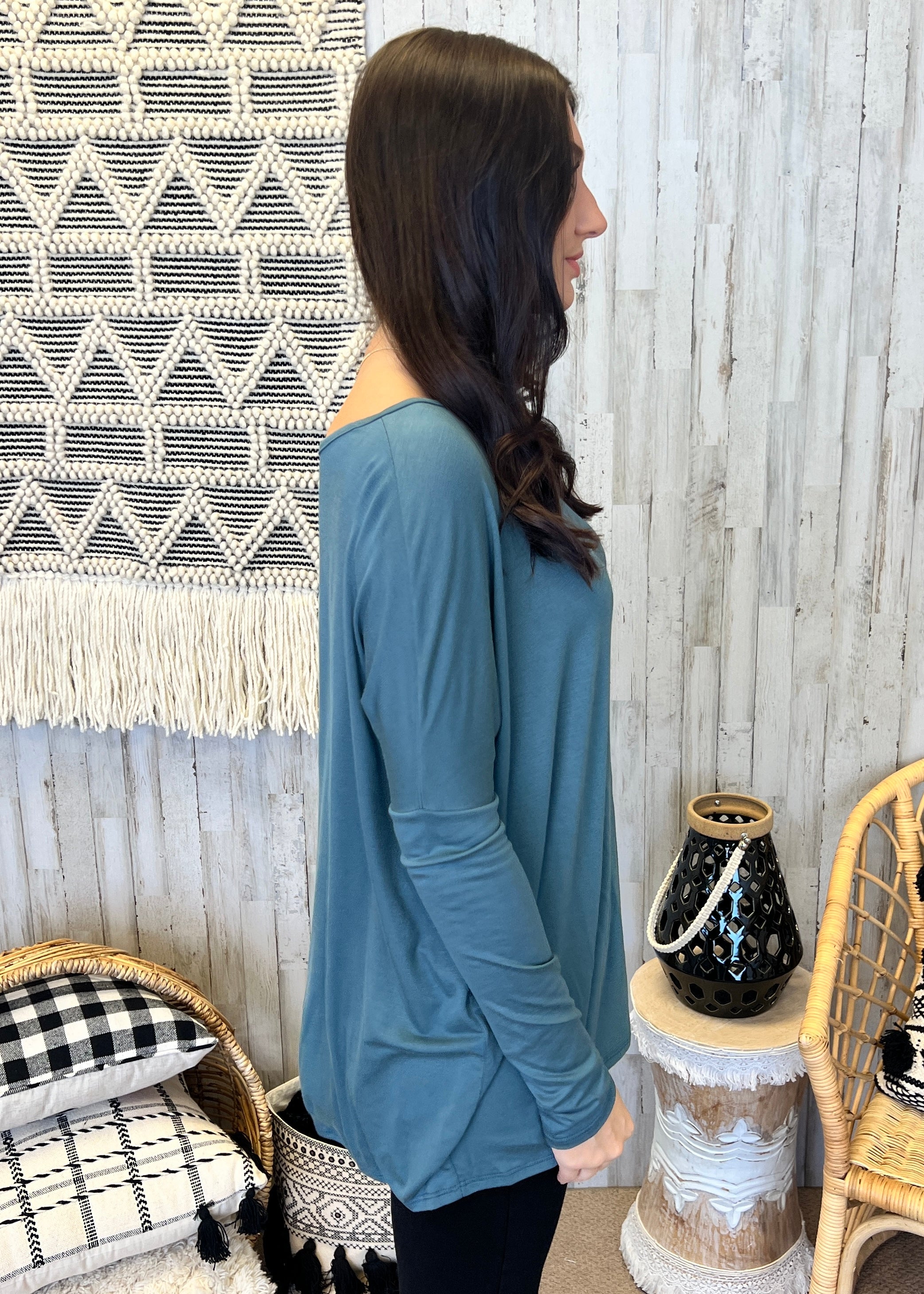 Center Of Attention Teal Aqua Top-Shop-Womens-Boutique-Clothing