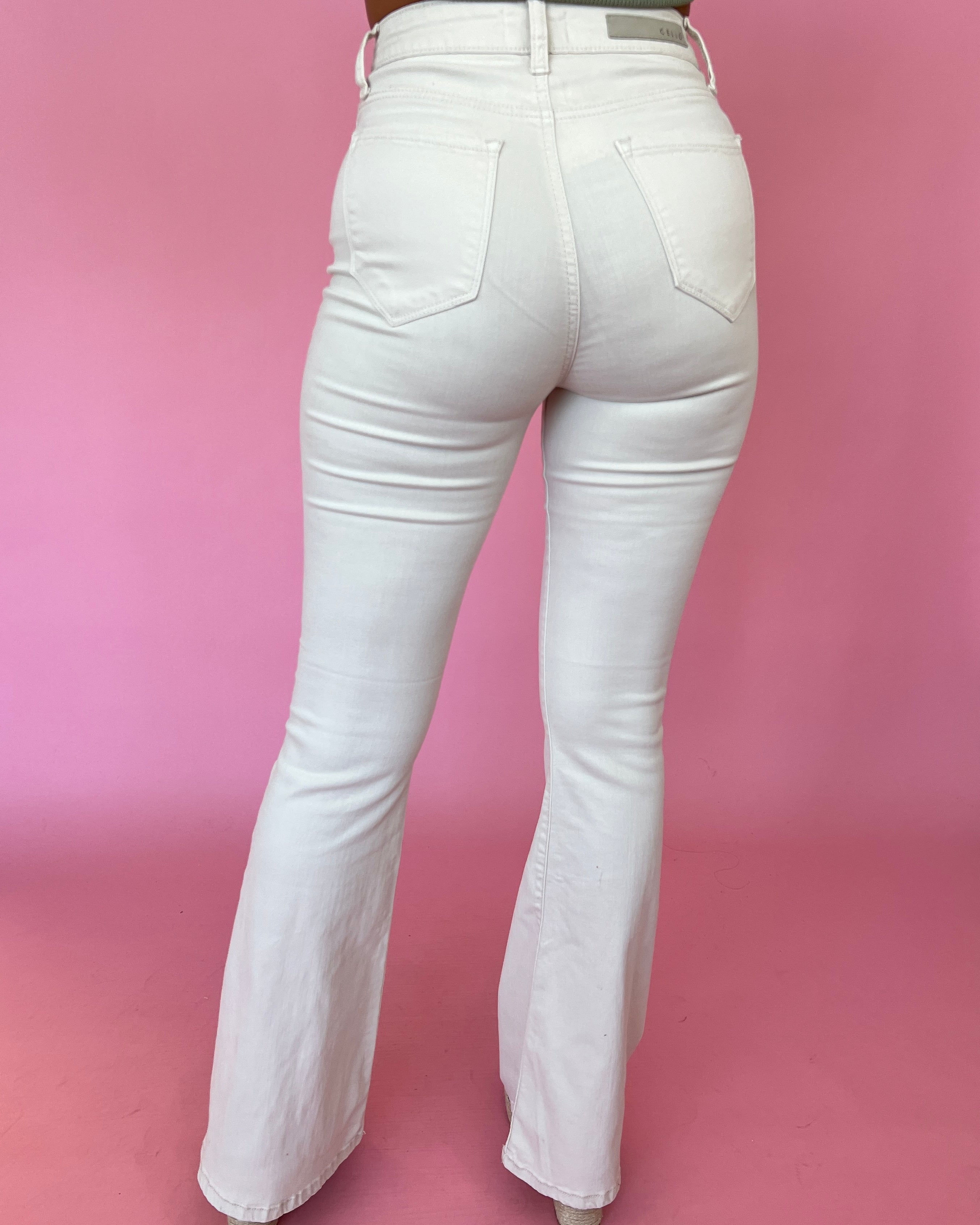 Be A Stand Out Unbleached Super Flare Jeans-Shop-Womens-Boutique-Clothing