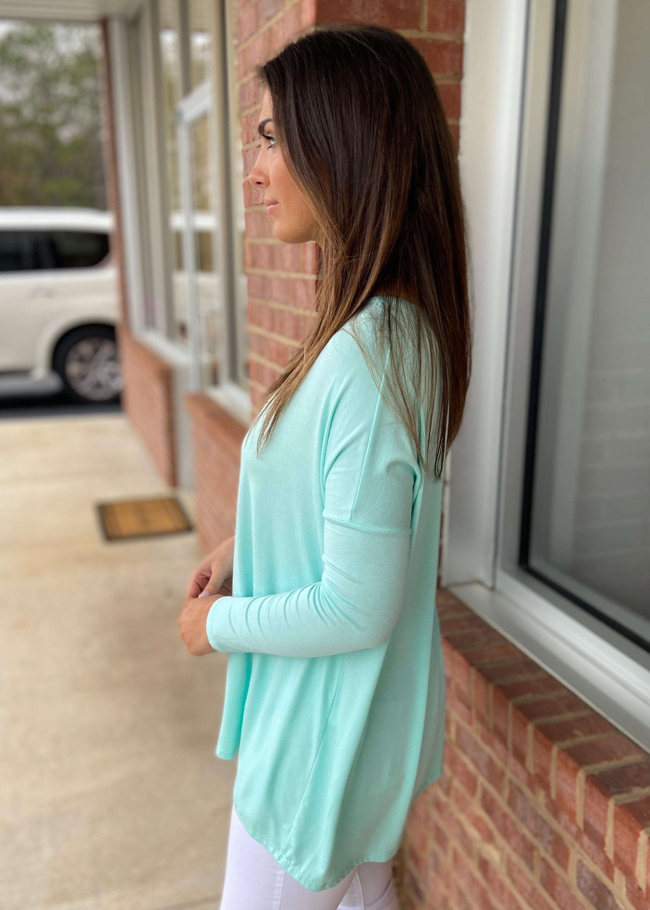 Center Of Attention Mint Top-Shop-Womens-Boutique-Clothing