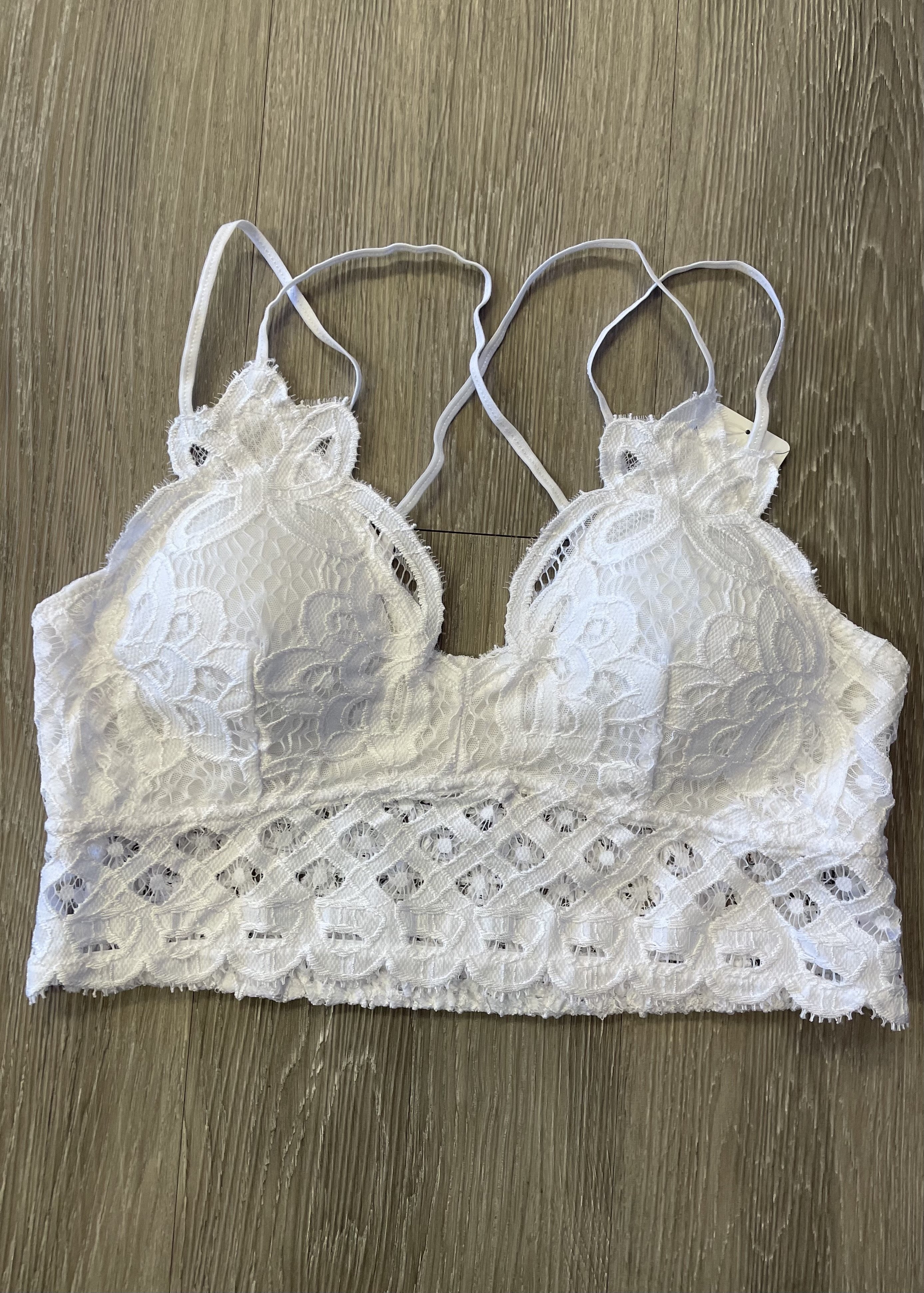 Signature Accessory Plus White Crochet Bralette-Shop-Womens-Boutique-Clothing