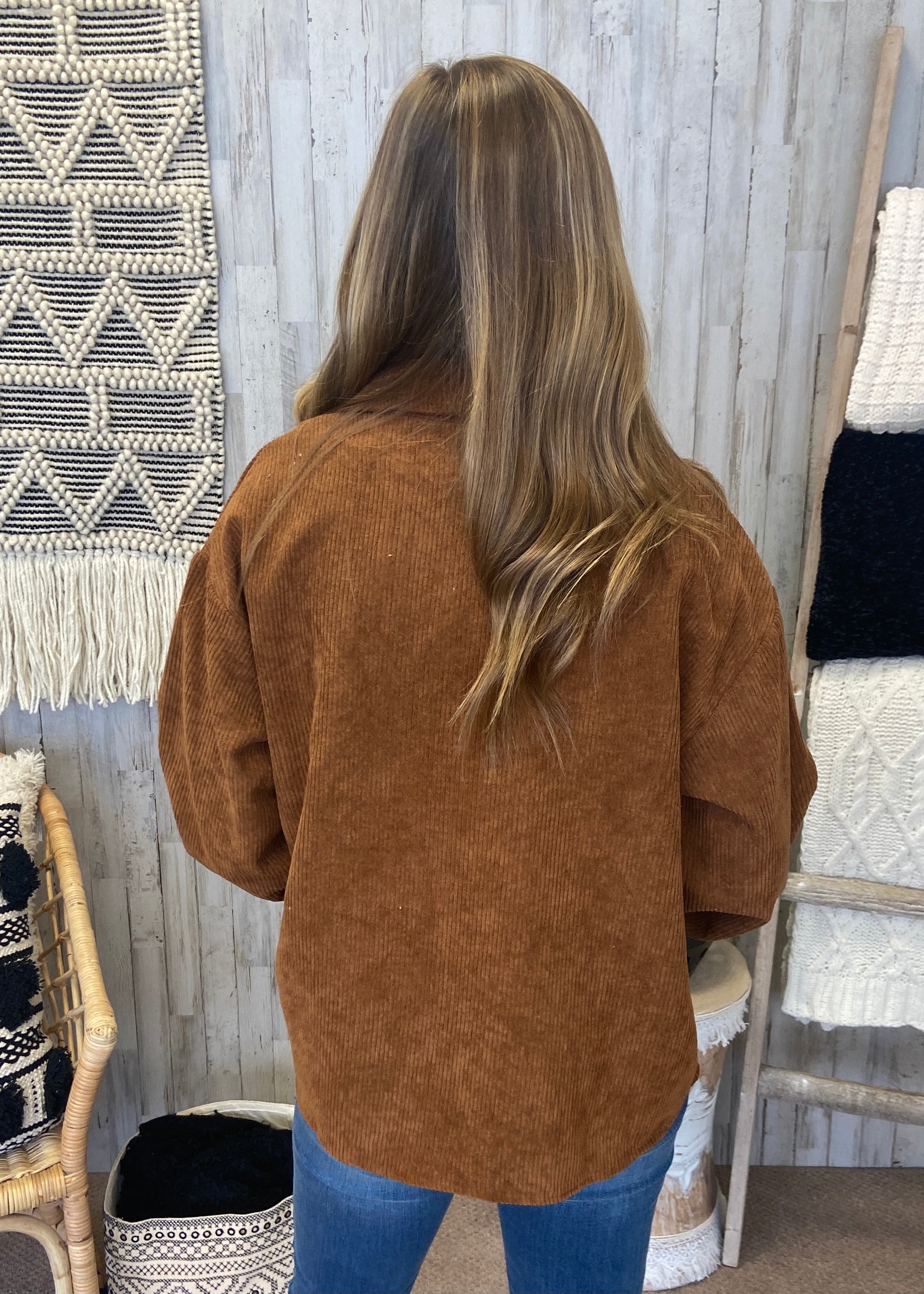 Legacy Of Style Brown Corduroy Shacket-Shop-Womens-Boutique-Clothing