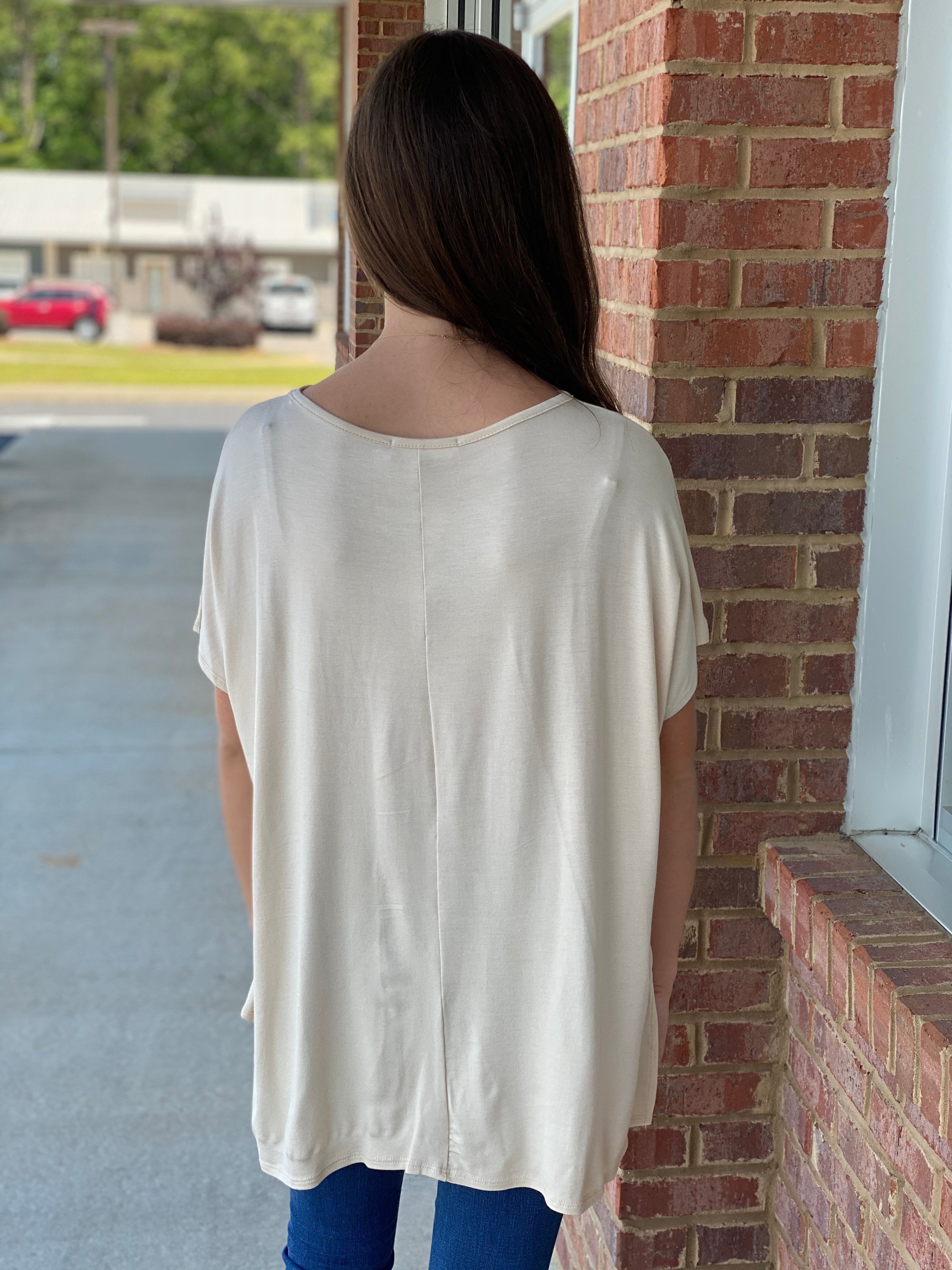 Anything But Basic Stone Top-Shop-Womens-Boutique-Clothing